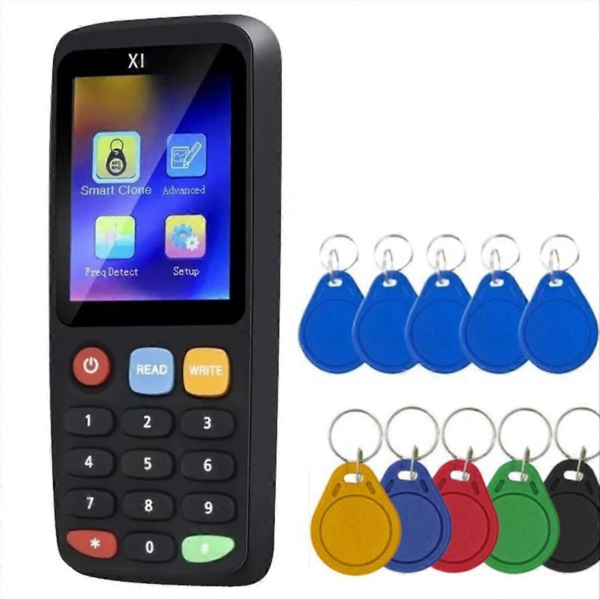 X7 RFID Smart Chip NFC Decoder+5xCUID/UID Keychain Tag Copier