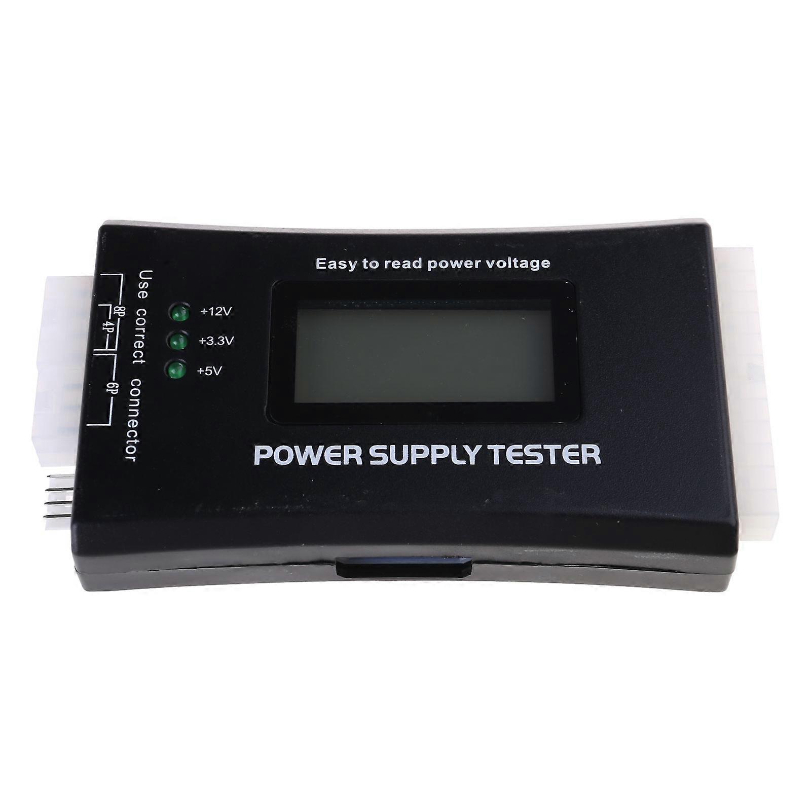 BTX ITX Power Supply Tester 20/24 Pin With LCD Display For PC Diagnostics Multicolor