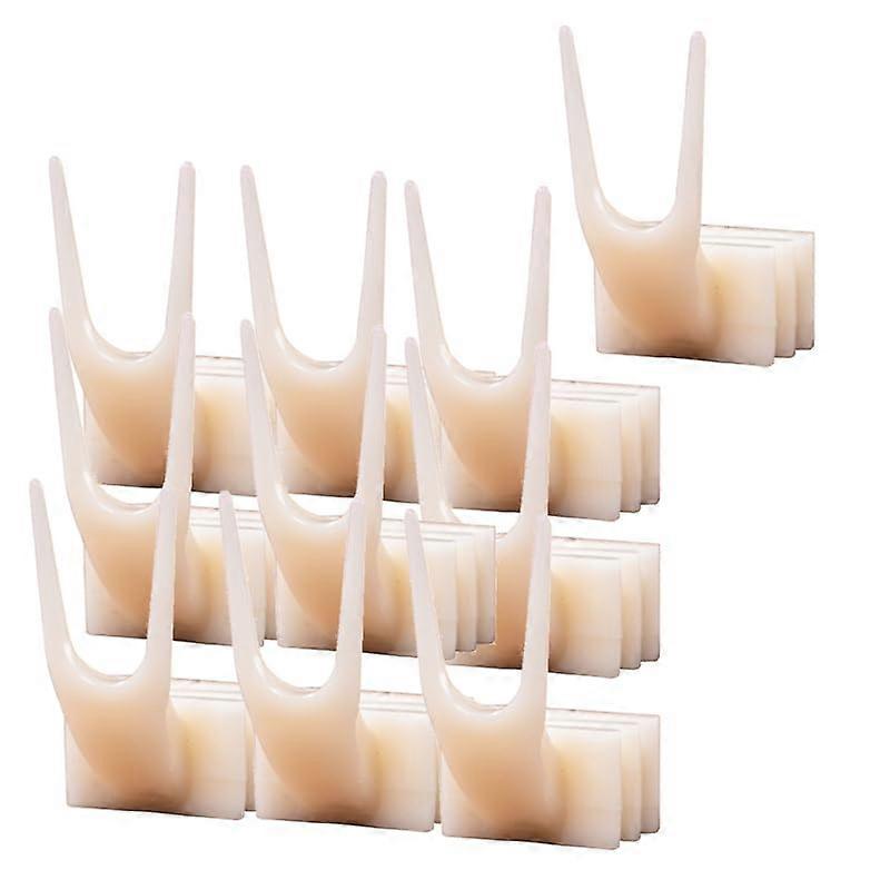 Parrot Fruit Fork 10pcs Durable Plastic Bird Cage Fruit Holder for Healthy Snack Feeding