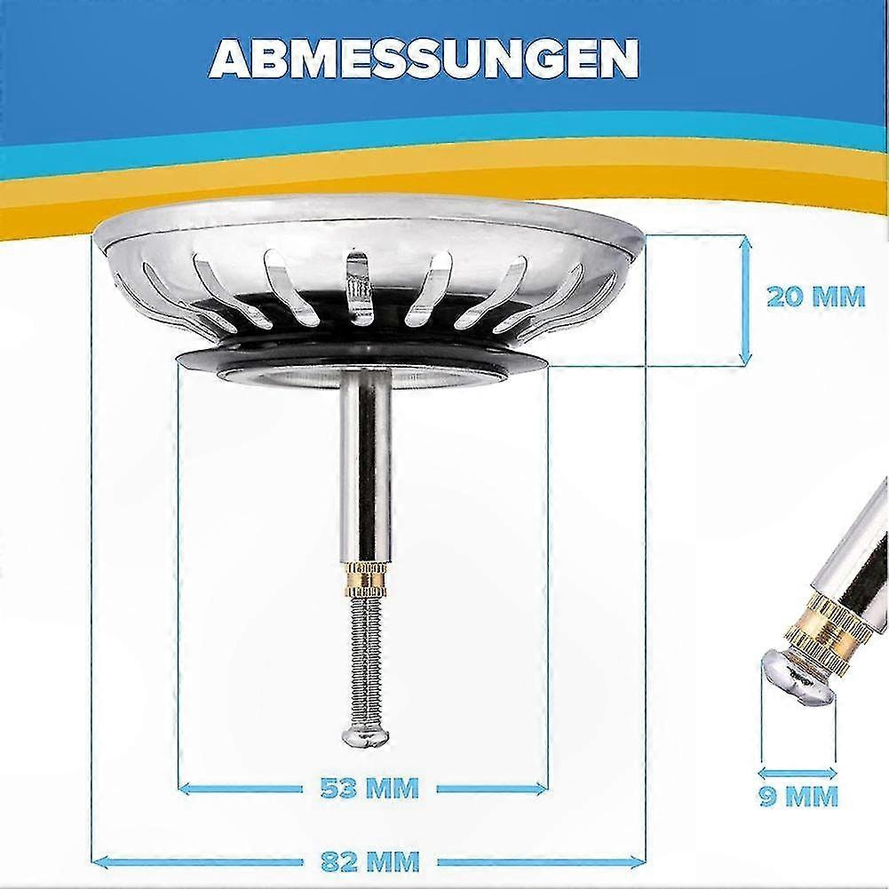 Kitchen Sink Strainer Replacement Waste Plug Basin Drain Filter Accessory