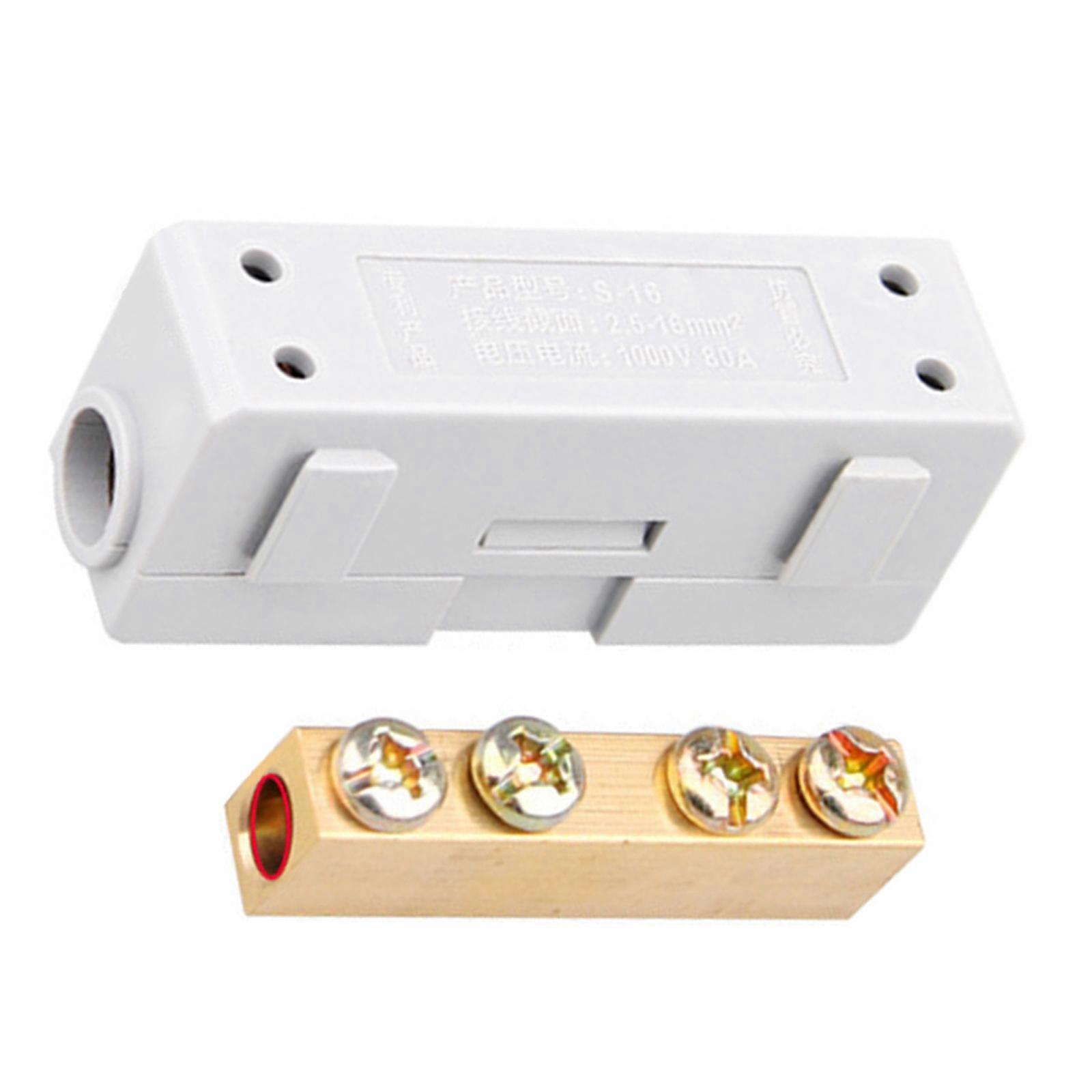 Easy Assembly Cable Terminals Brasses Cable Connectors Flame Retardant Shell Double Screw Secure Fixation System Multicolor