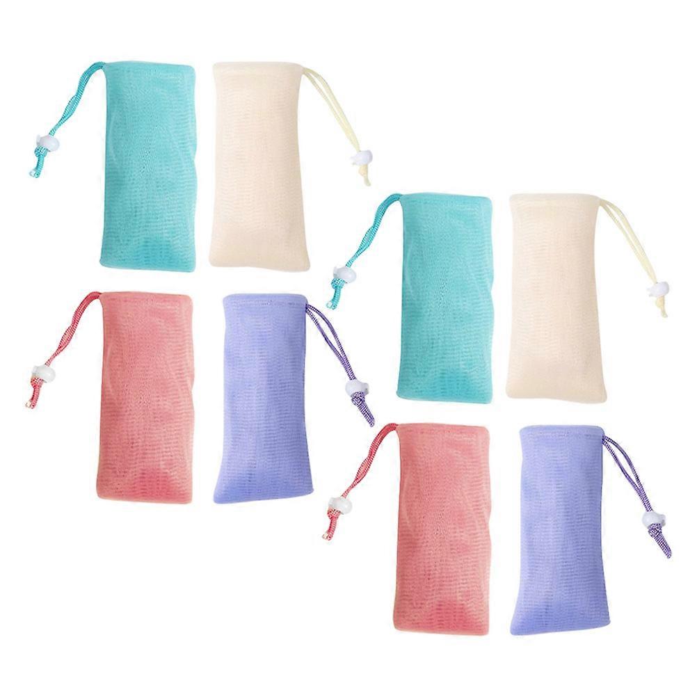 Soap Net for Bar Soap Soft Exfoliating Pouch 16Pcs with Drawstring