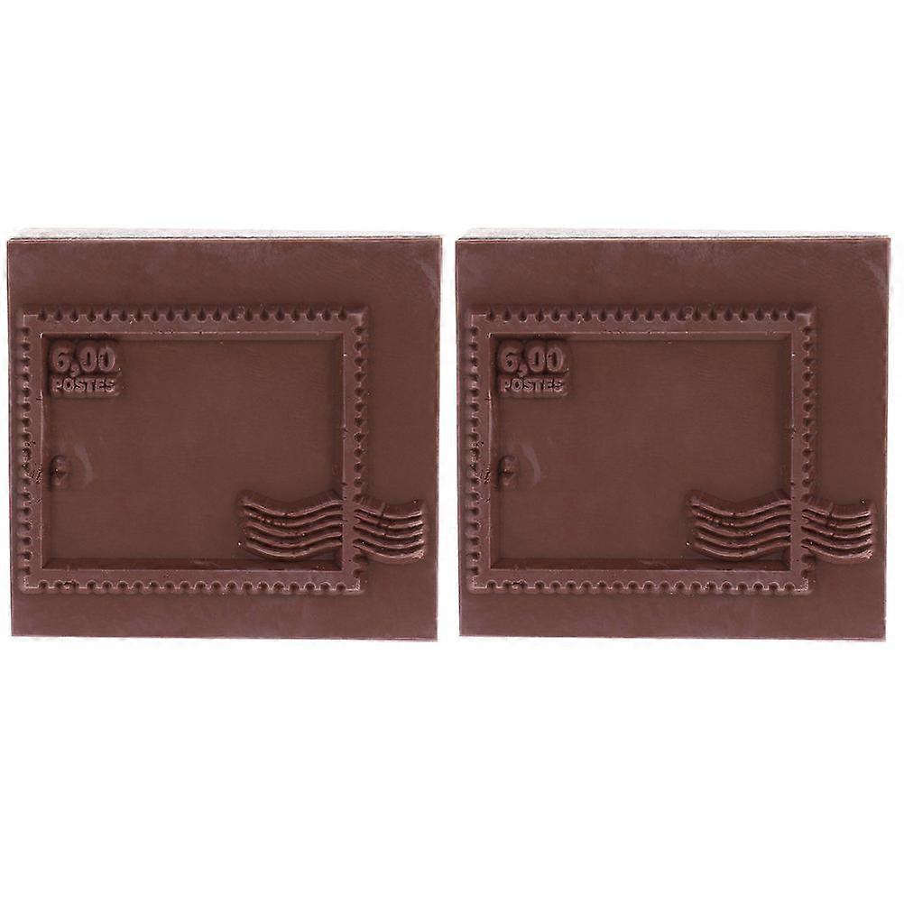 Decorative Wooden Stamp for DIY Crafting 4Pcs