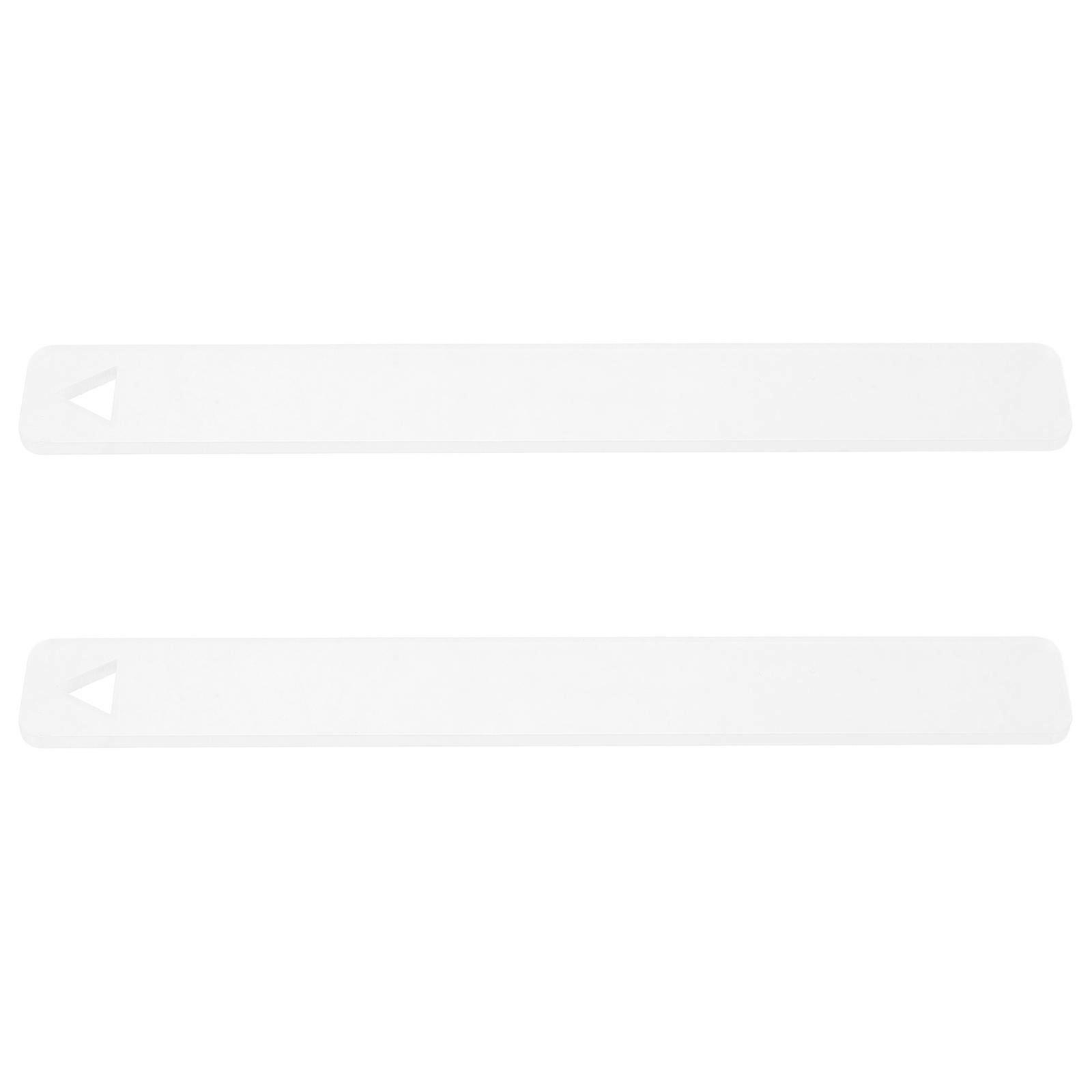 Ceramic Tools Polymer Clay Thickness Ruler Pottery Depth Guide Acrylic Transparent for Diy Crafts 1 Pair