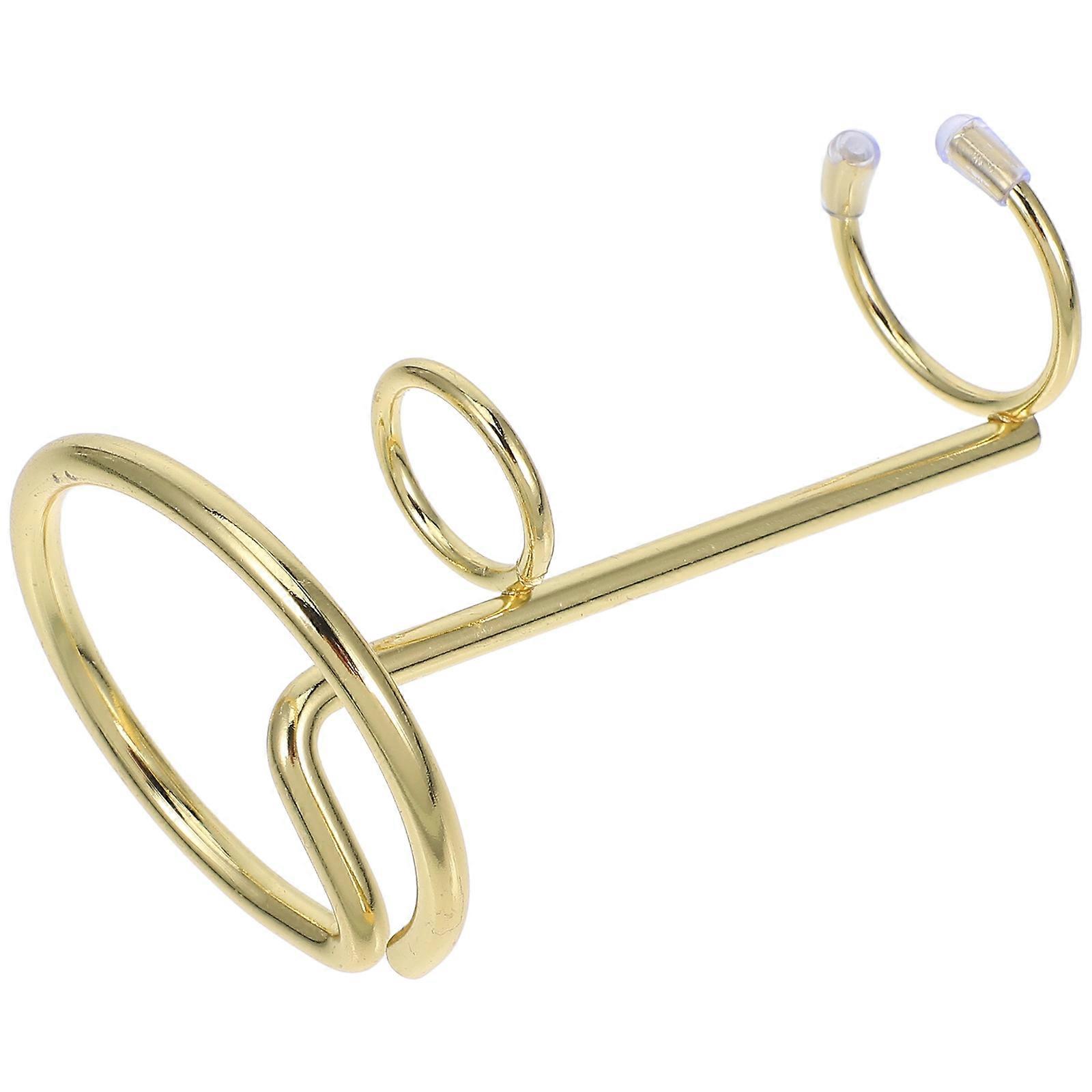 Rock Display Stand Crystal Ball Rack for Display 1 Piece Golden Iron