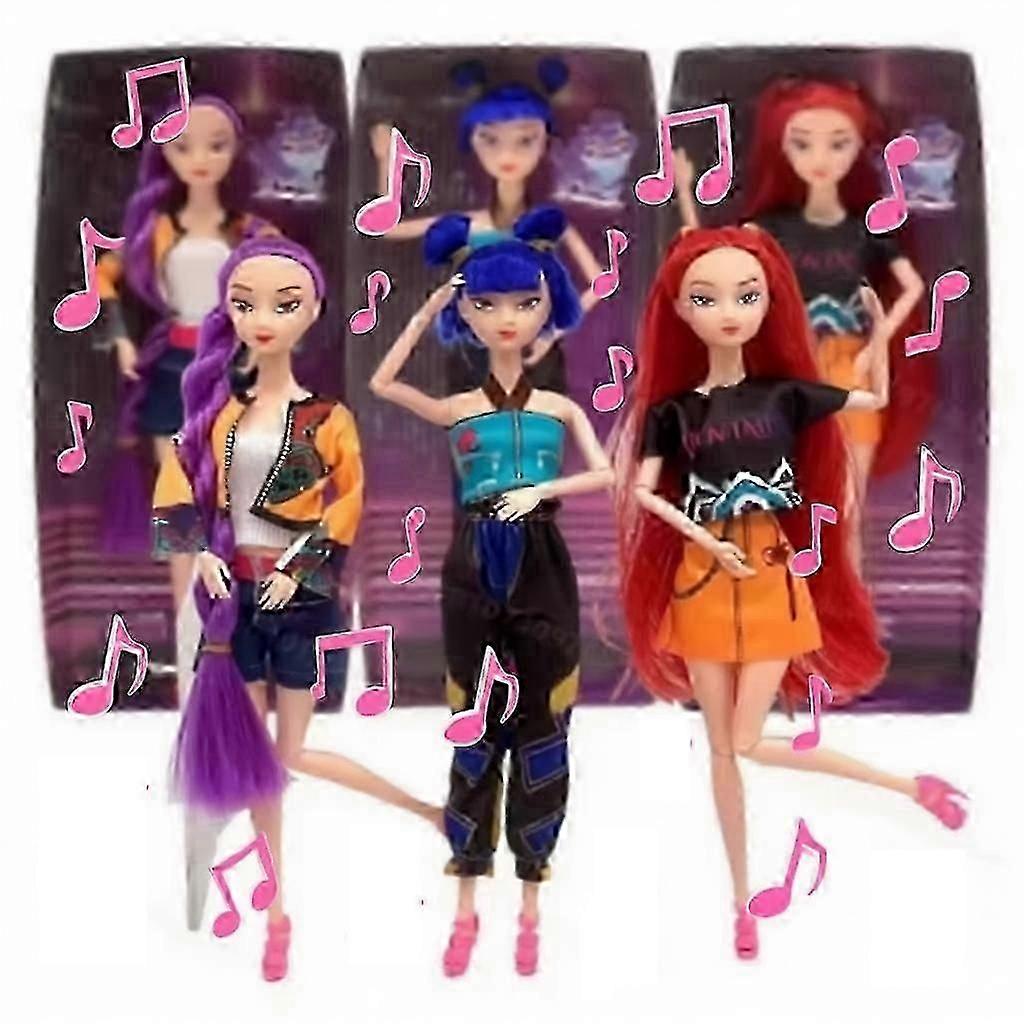 2026 Demon Hunter Girl Doll Toy - Rumi Mira Zoey Comfort Doll, muzikaal cadeau voor kinderverjaardagen en Kerstmis