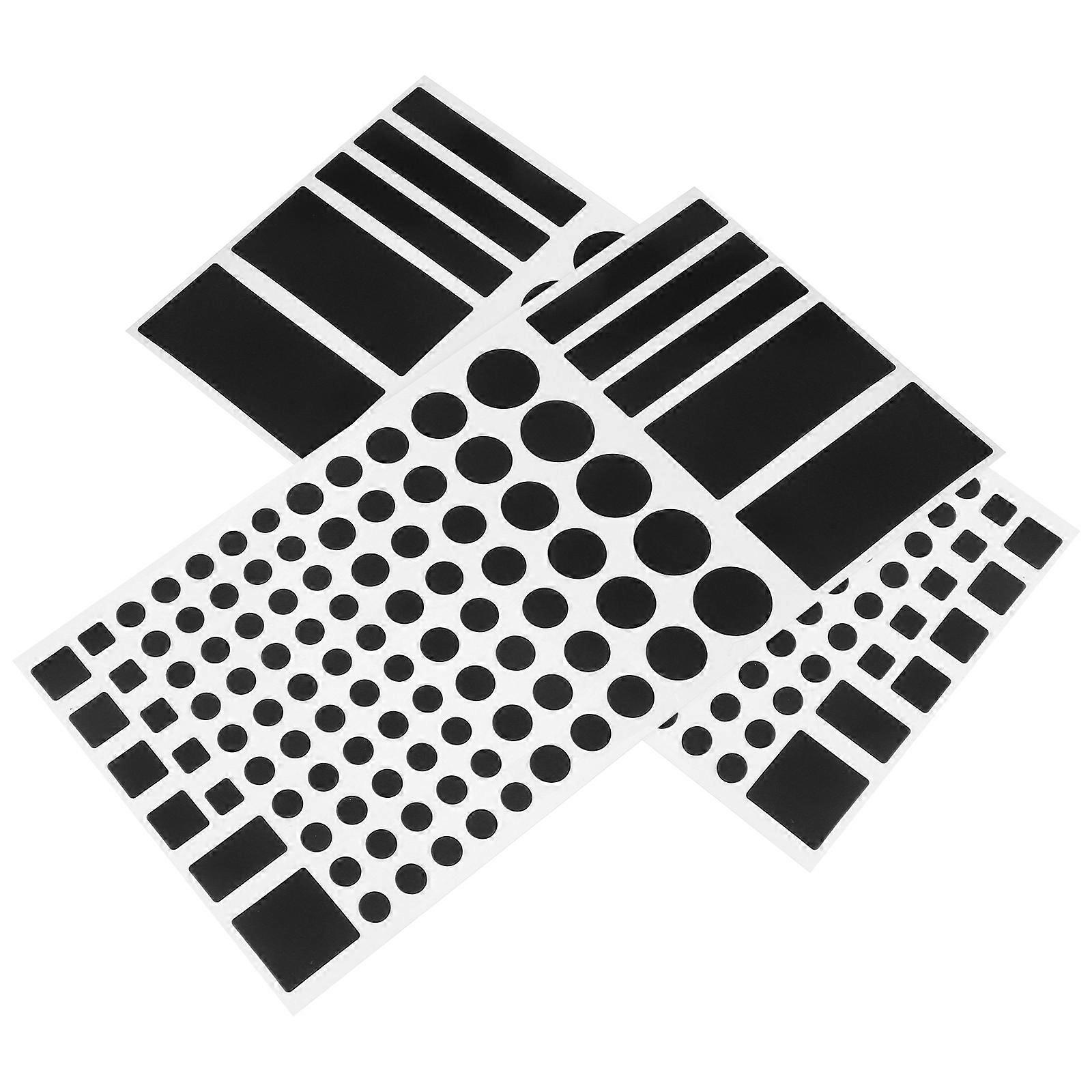 LED Light Blocking Sticker for Better Sleep with 2 Sheets Black PVC