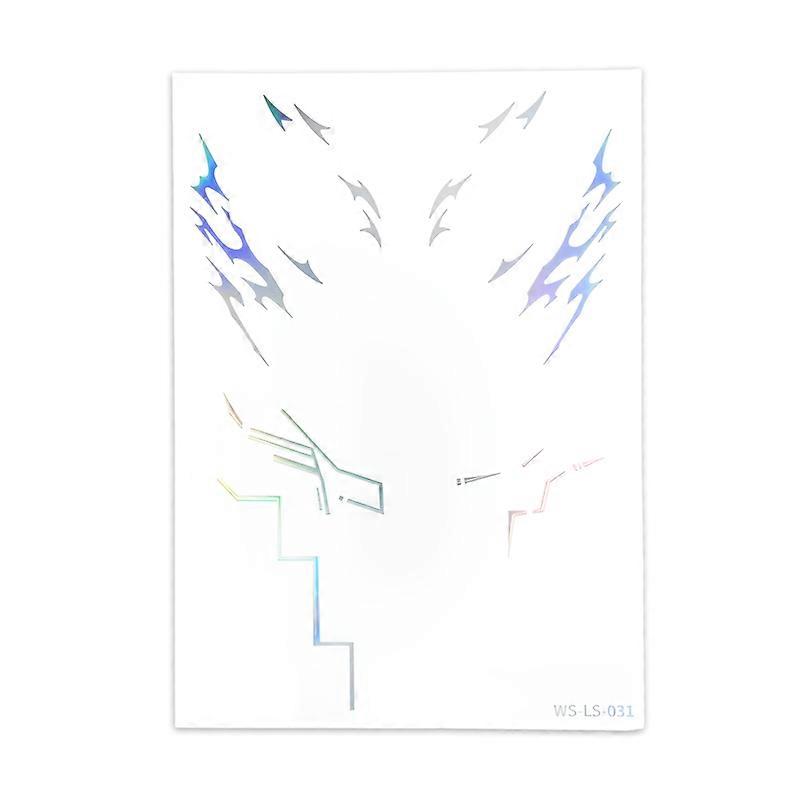 5 pi��ces ensemble de tatouage temporaire Rumi & Jinu Anime autocollants de tatouage laser pour Cosplay f��te sc��ne performance maquillage vis