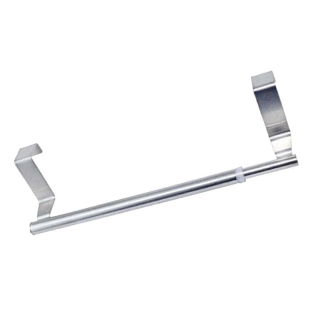 Towel Rack Chrome Wall Mounted Double Layer Adjustable Extendable Bar Space Saving Bathroom Holder