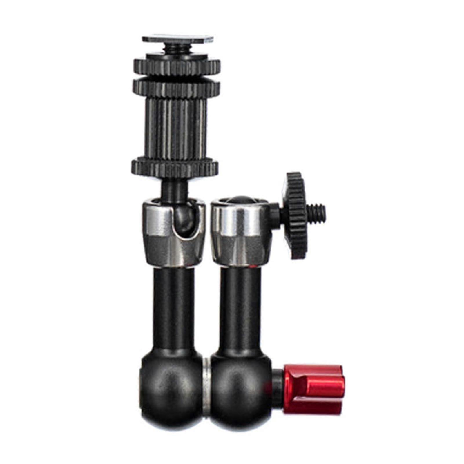 Adjustable 711 Inch Articulating Arm With 2 1/4 Inch Thread For Monitors And LED Light Mounting