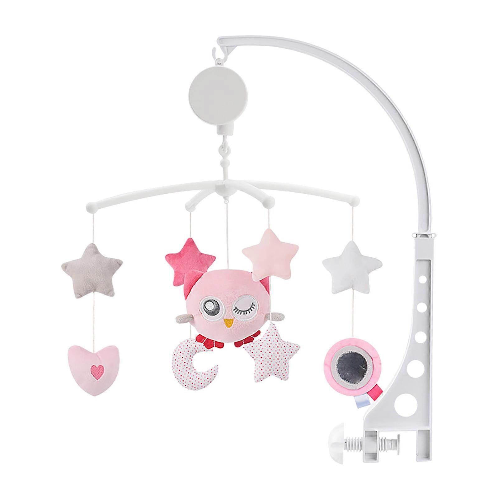 Kids Rattle with Music & Night Lights, Mobile for Crib with Rotation, Compatible with Bedside, Remote Control, Projection