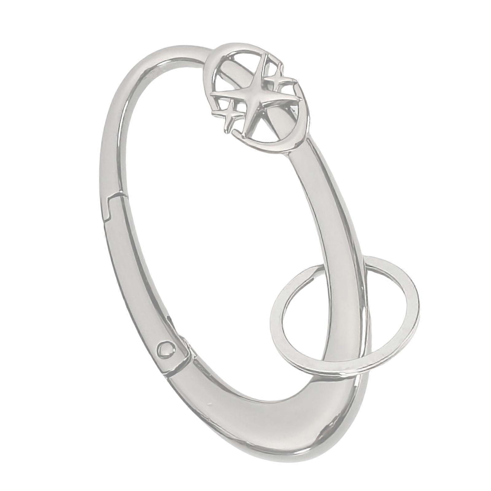 Multi Functional Pendant Keychain Zinc Alloy User Friendly Spring Clasp Star Outline for Elegant Lightweight Build Multicolor