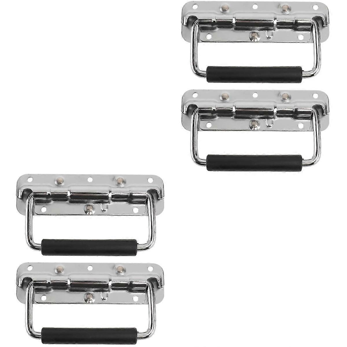 Surface Mount Chest Handle Flight Case Handles 4 Pcs Toolbox Rivet Aluminum Storage Accessories