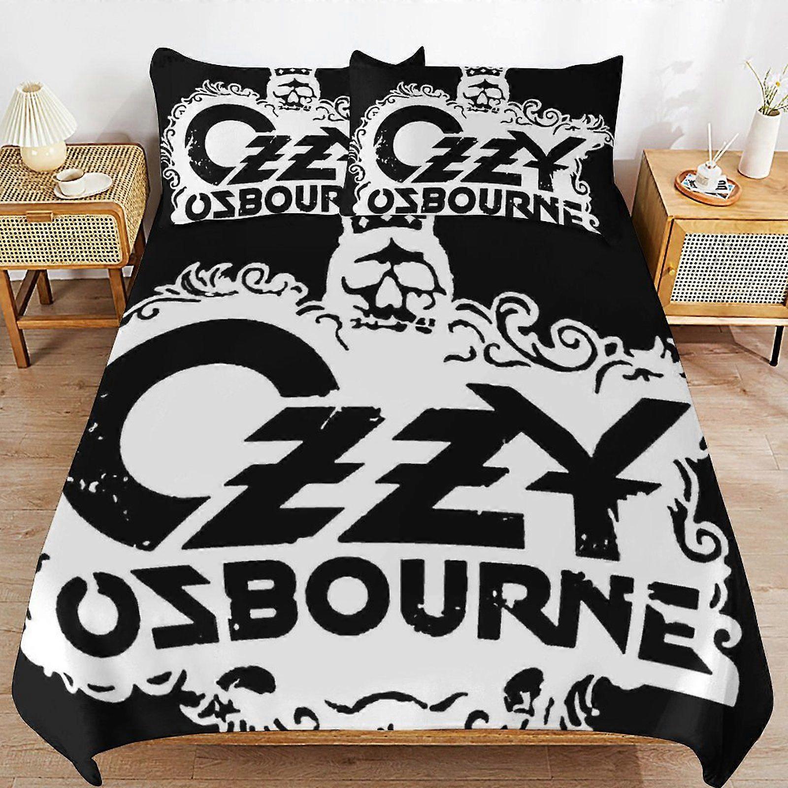 Ozzy osbourne Home Friendly Soft Touch Long Lasting Thread Design Zipper Duvet Cover Sets Use Pattern