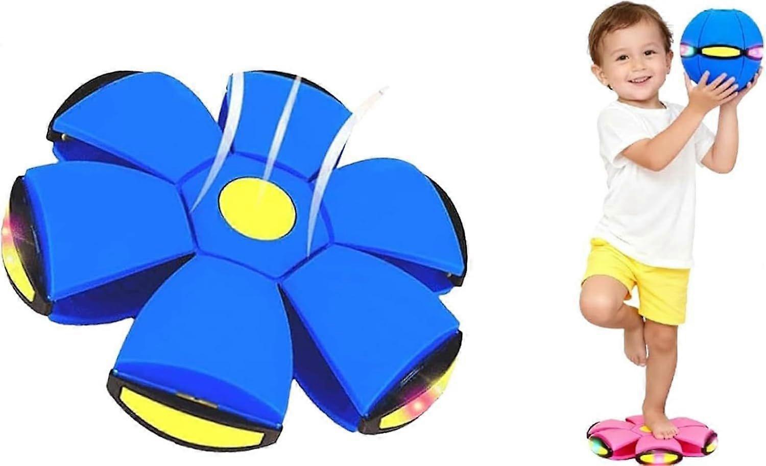 Magic Bouncing Ball for Kids & Children, Magic Meta Ball with 6 Led Lights, Parent-Child Interaction, Dual Form Freely Switchablef,Pop Up Balls Toy fo