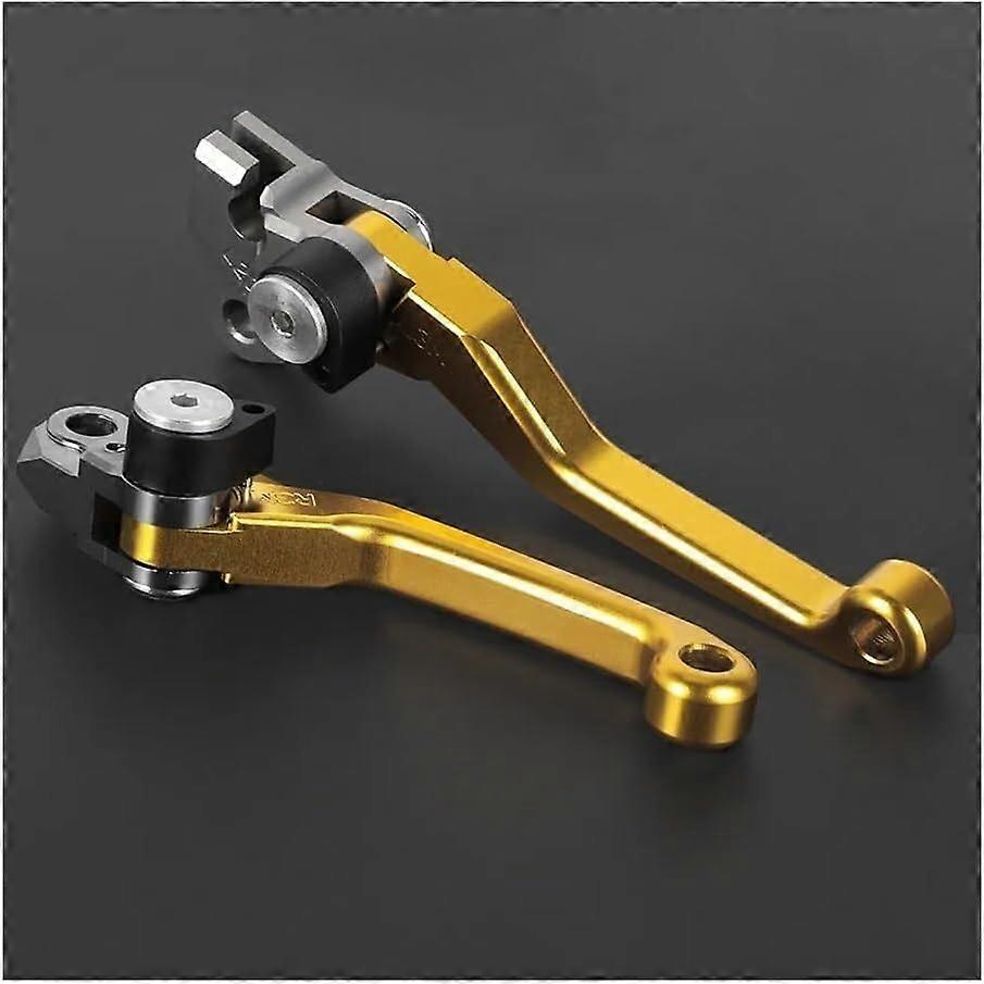 Motorcycle Brake Clutch Levers for Honda CRF250F 20192022 CNC Adjustable Pivot Gold