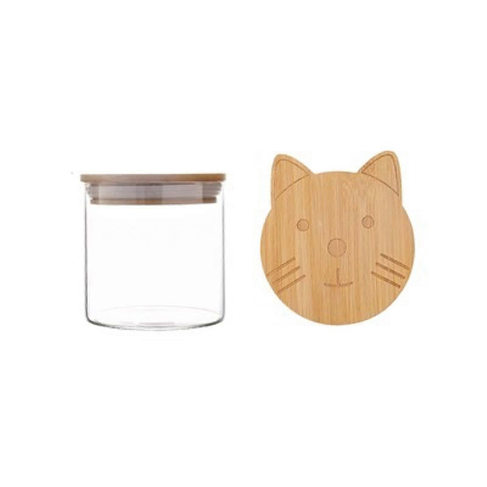 Glass Storage Jar Airtight Spice Jar  Transparency Sealed Dustproof Container for Kitchen Herbs Snacks