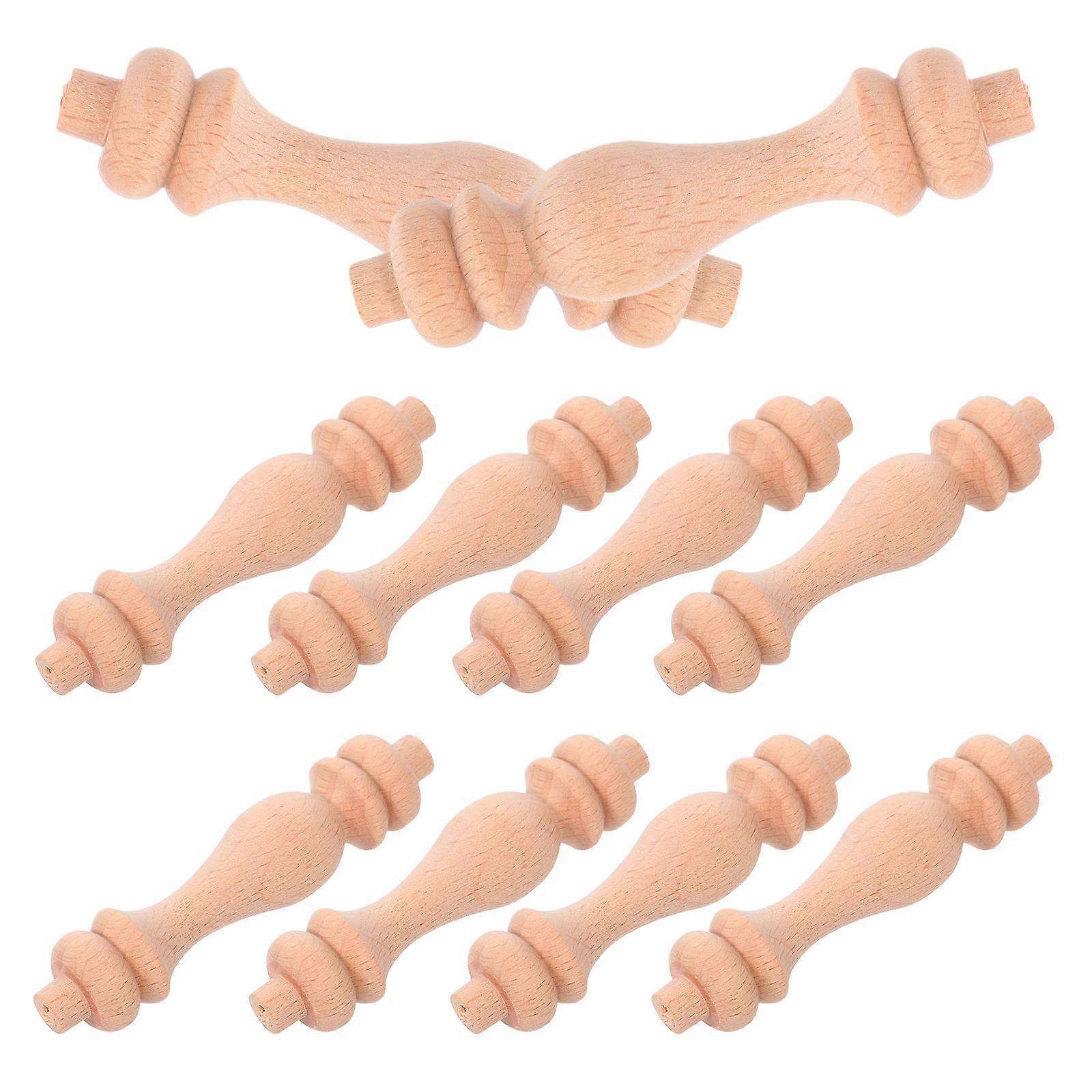 Wooden Roman Pillar Decorative Balusters for Craft Projects 10Pcs