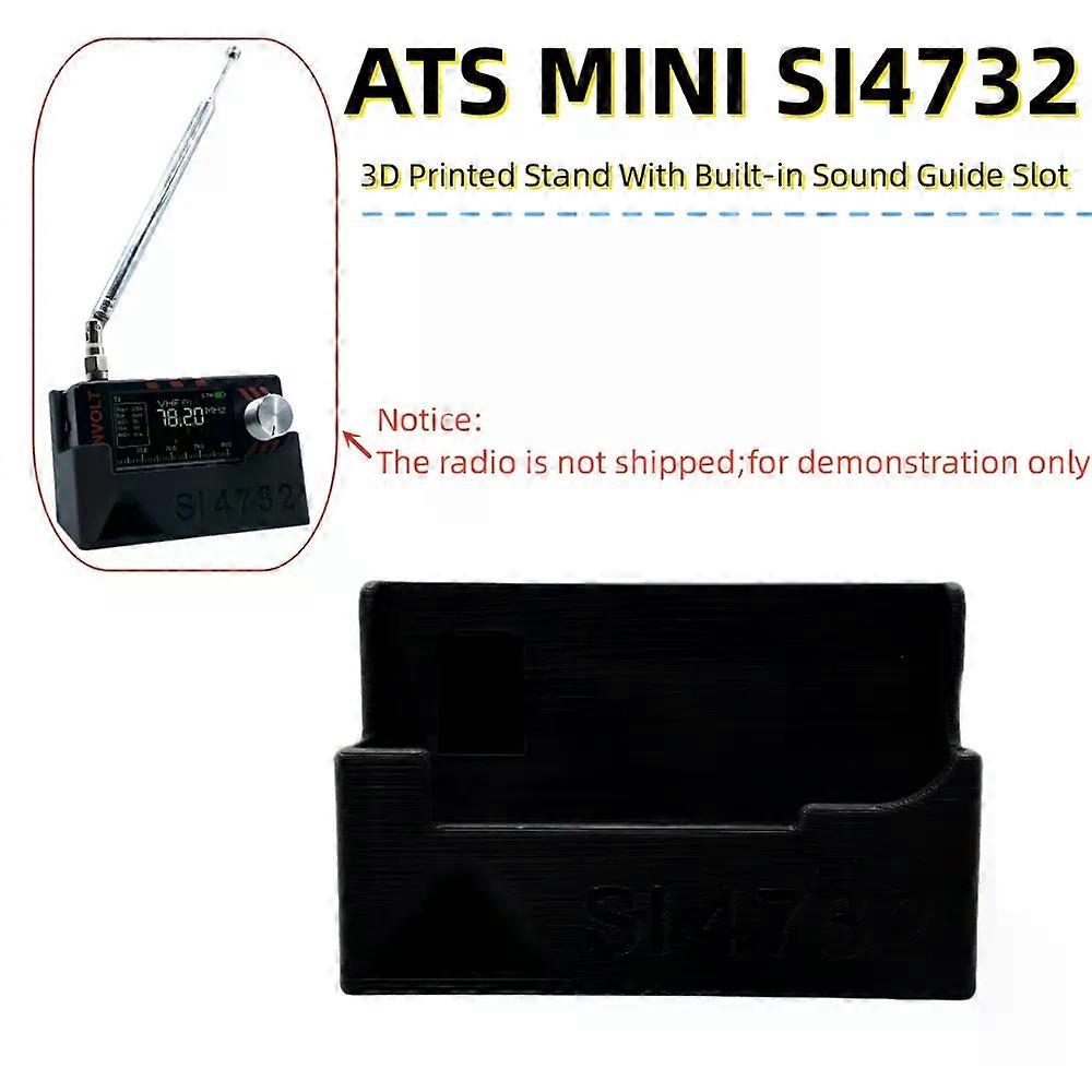 ATS MINI SI4732 DSP Radio Special 3D Printed Stand With Built-in Sound Guide Slot