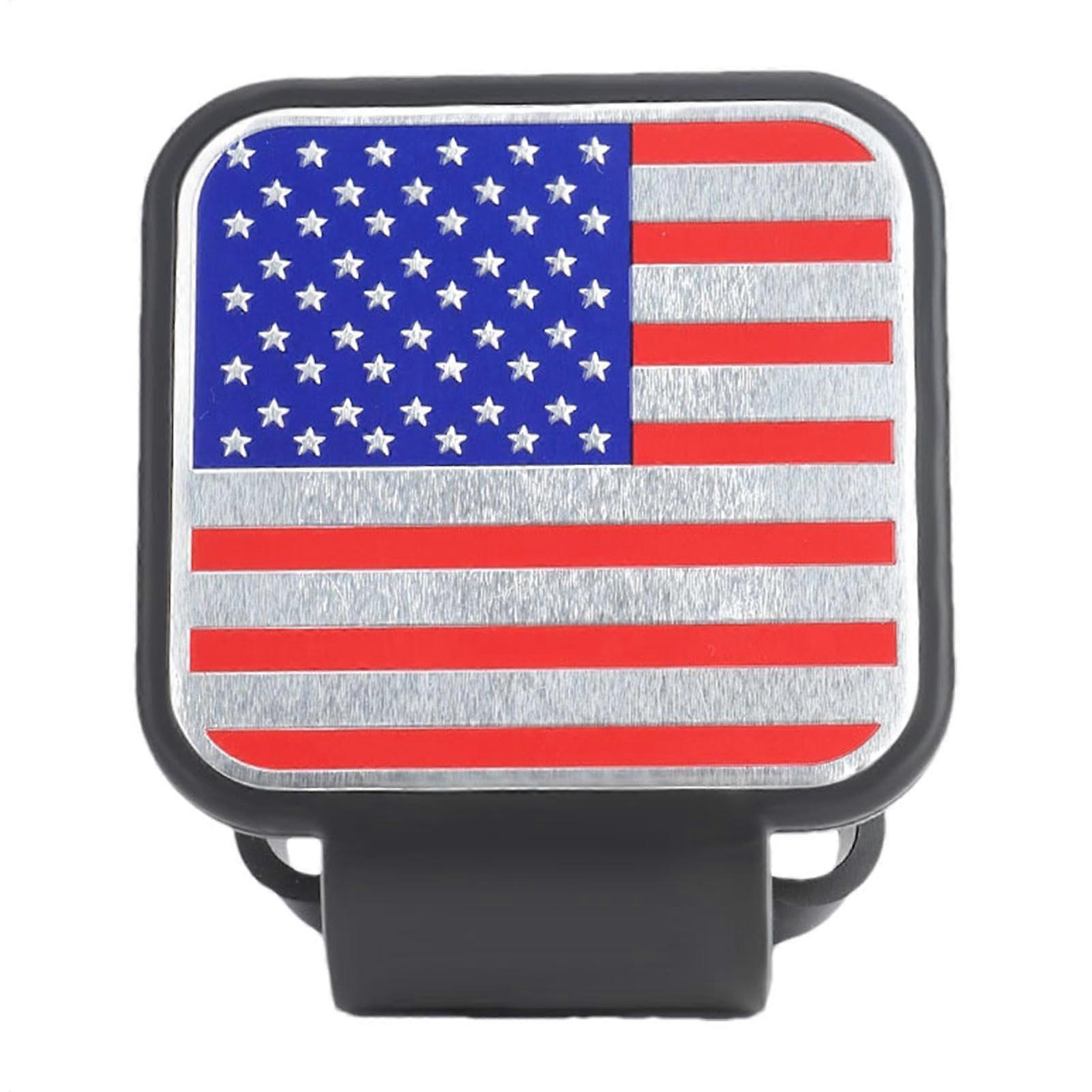 Weatherproof American Flag Trailer Hitch Cover PVC Hitch Plug Protector Red
