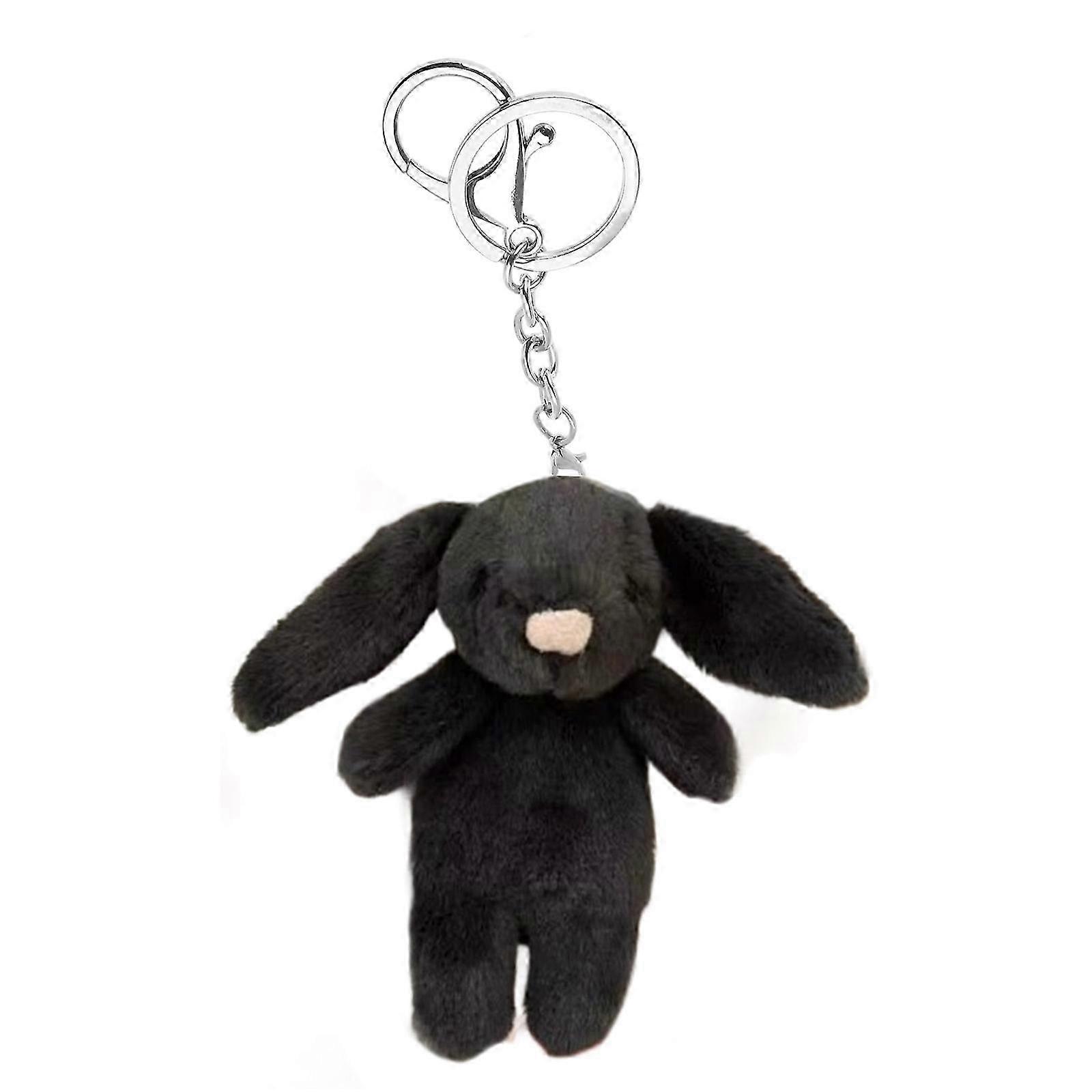 Delicate Rabbit Keyring Pendant Cute Bag Decoration Trendy Rabbit Keyring Pendant For Girls And Collectible Enthusiasts White