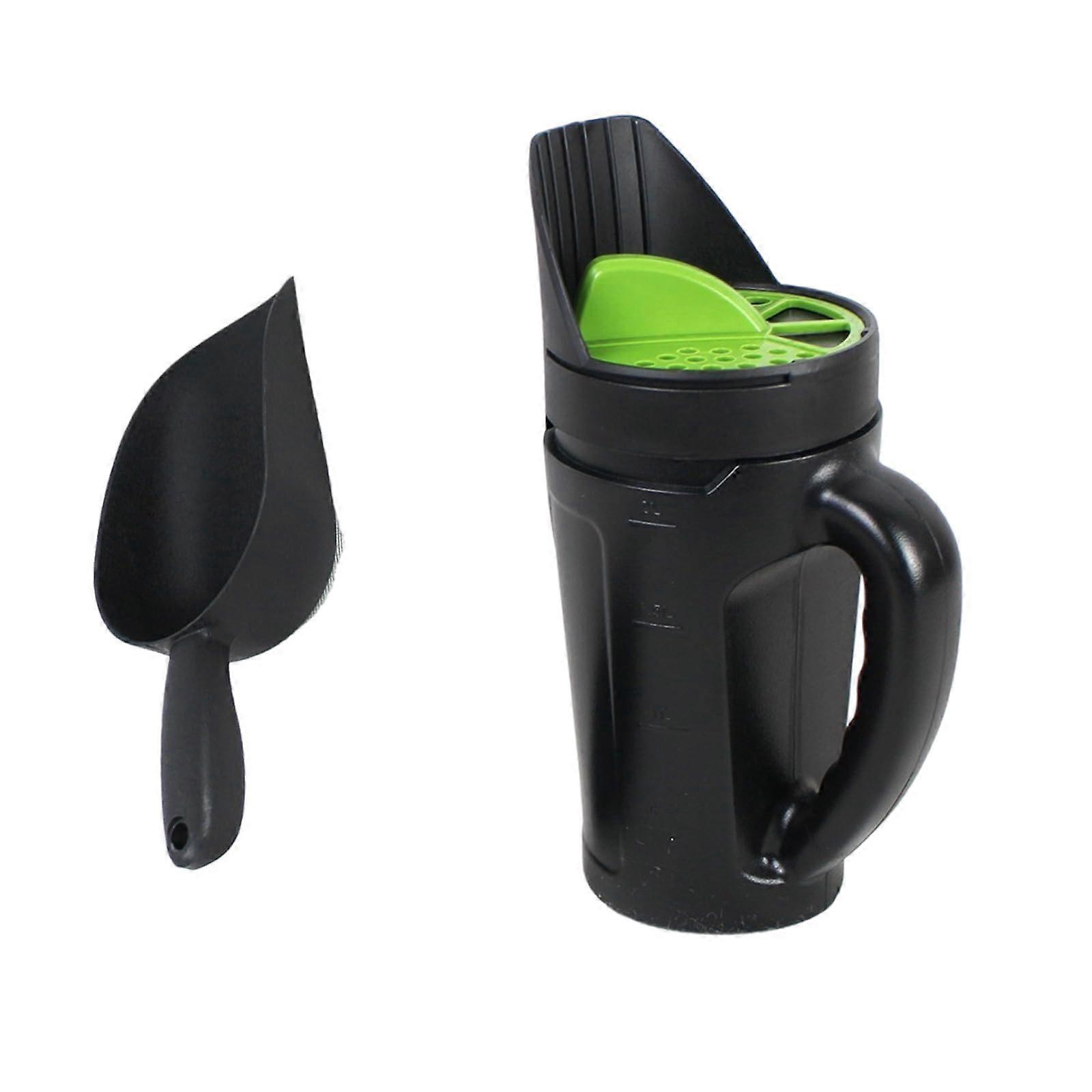 Handheld Garden Spreader with Adjustable Opening for Grass Seed, Fertilizer and Ice Melt