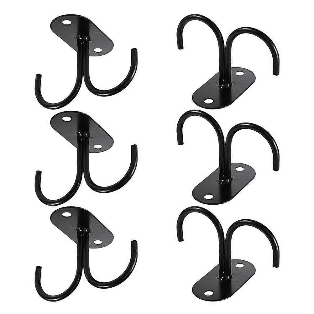 Kitchen Cup Storage Organizers for Hanging with 6Pcs Iron Cup Holders