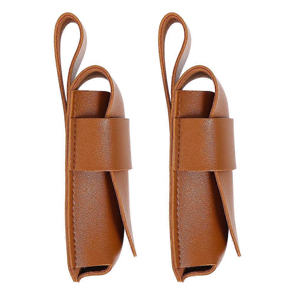 Harmonica Carrying Case Brown Portable Storage Sleeve for 2Pcs