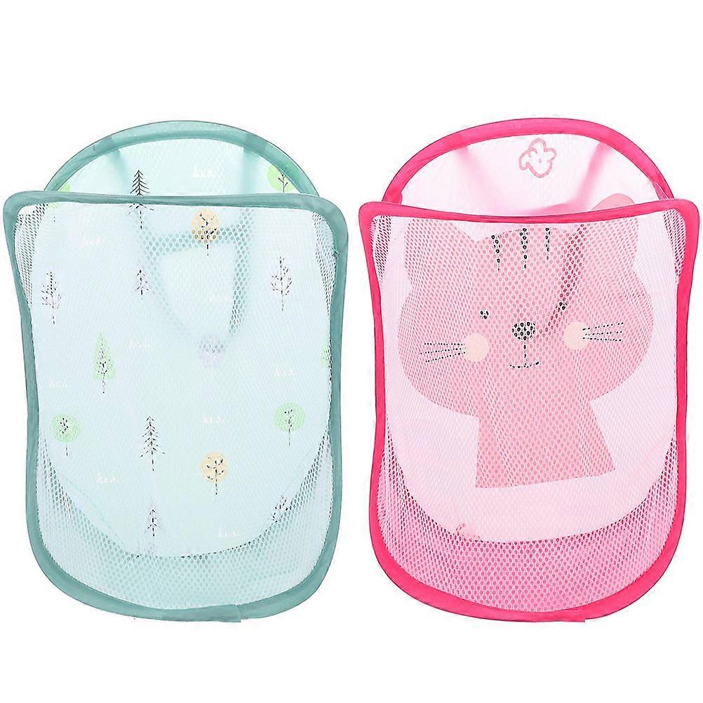 Hanging Laundry Hamper Foldable Pop-Up Mesh Hamper for Storage 6Pcs