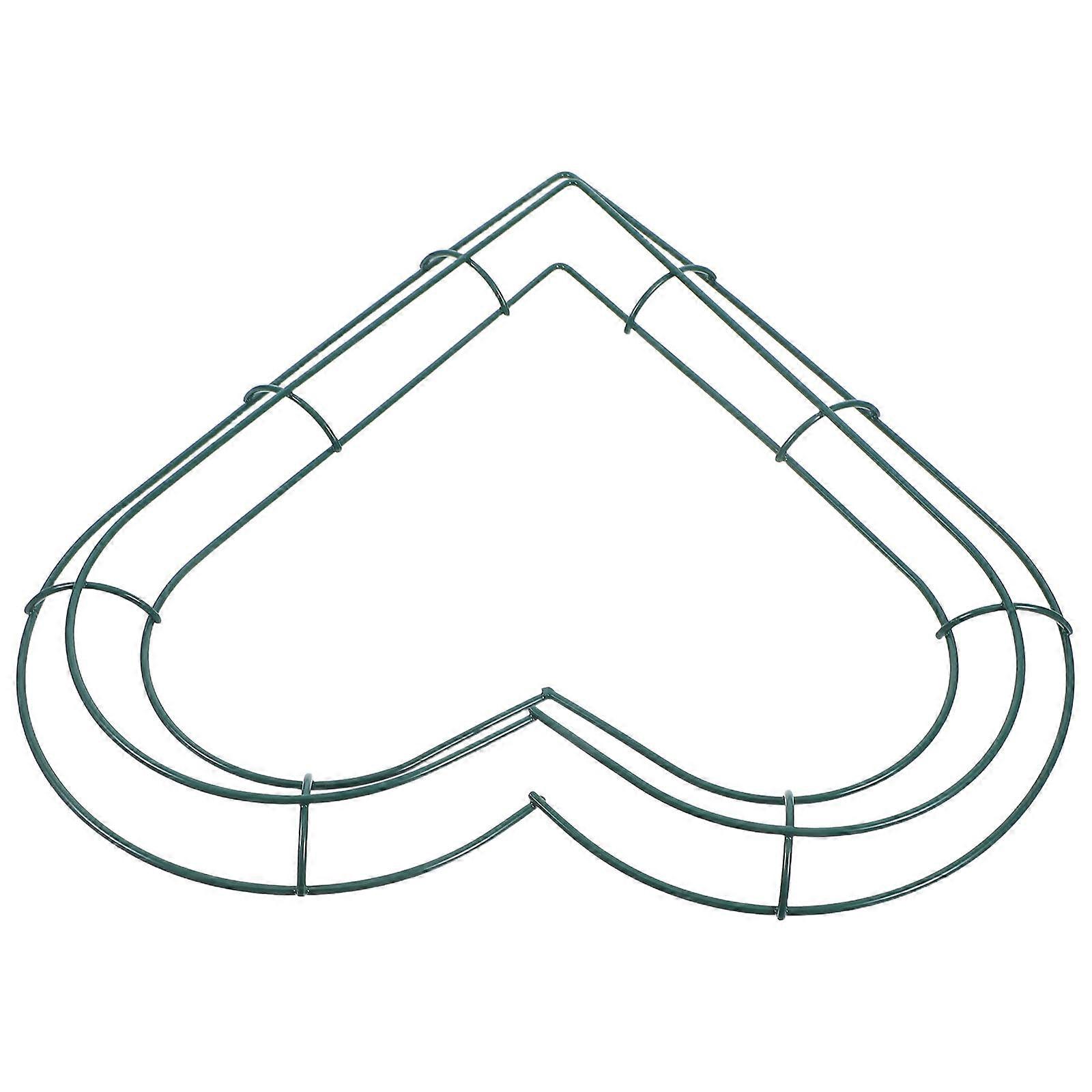 Christmas Iron Ring Heart Shape Loop for Decor 1Pcs DIY Wreath Loop