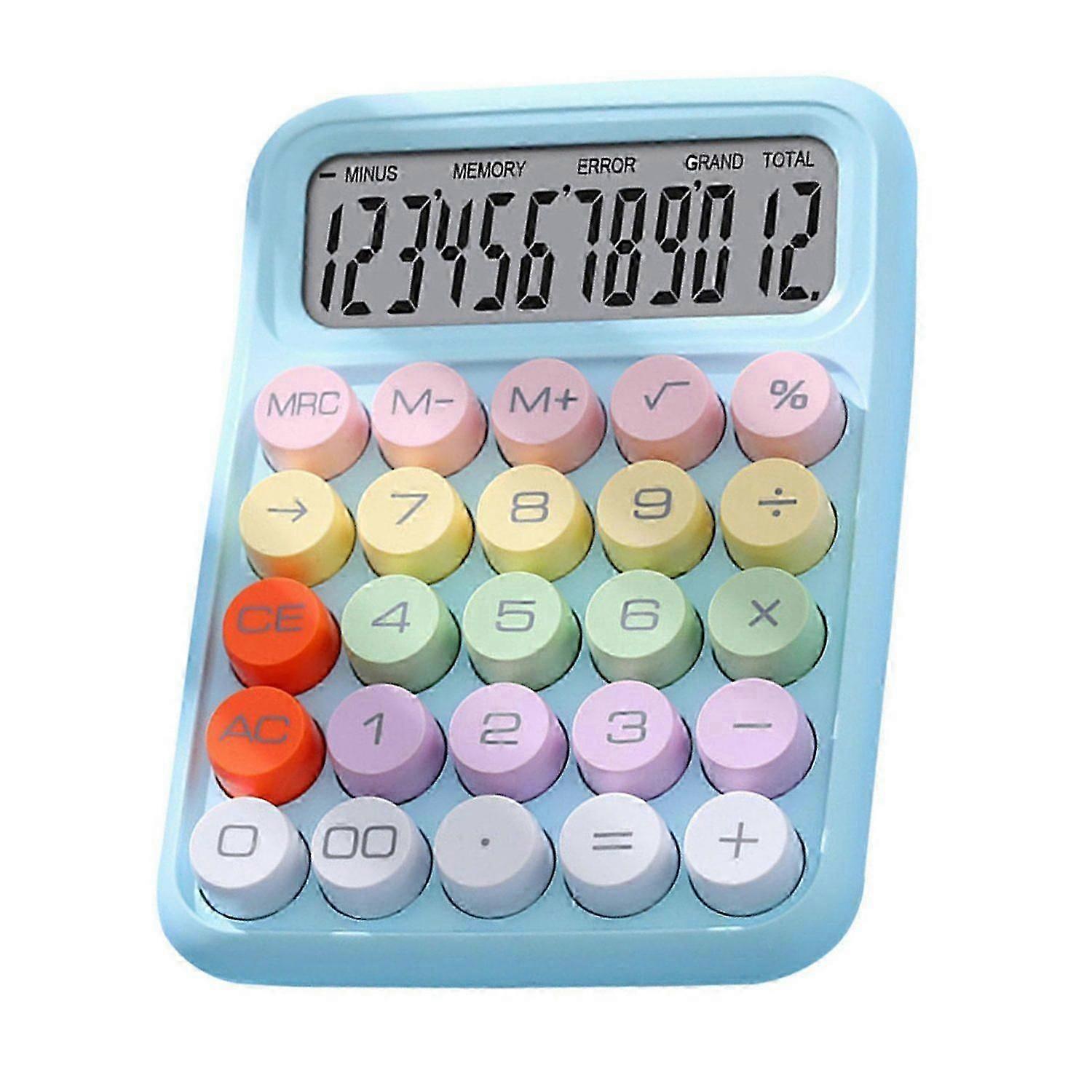 Calculator with mechanical switch, Large LCD display and buttons for precise operation and clarity