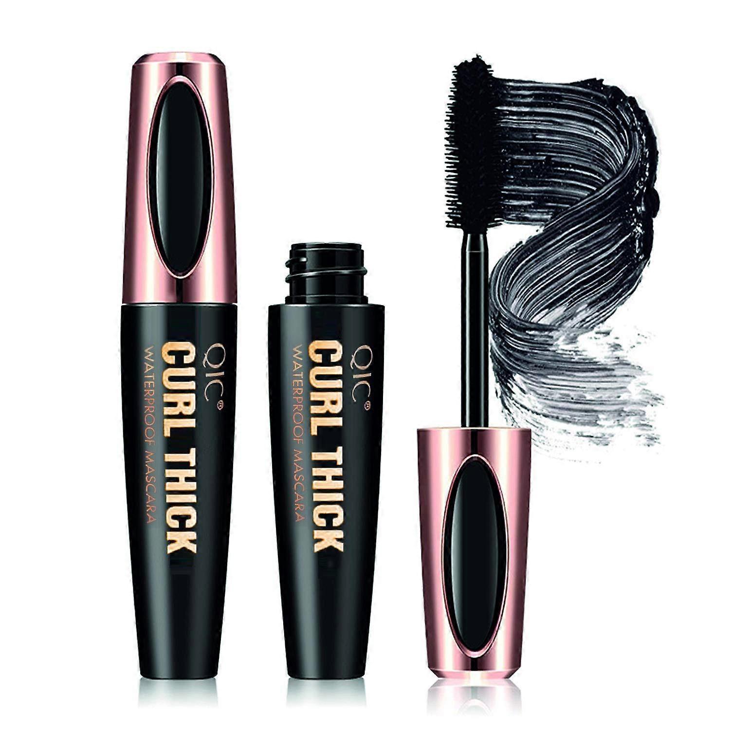 4D Silk Fiber Lash Mascara Waterproof Smudgeproof for Dramatic LongLasting Voluminous Eyelashes