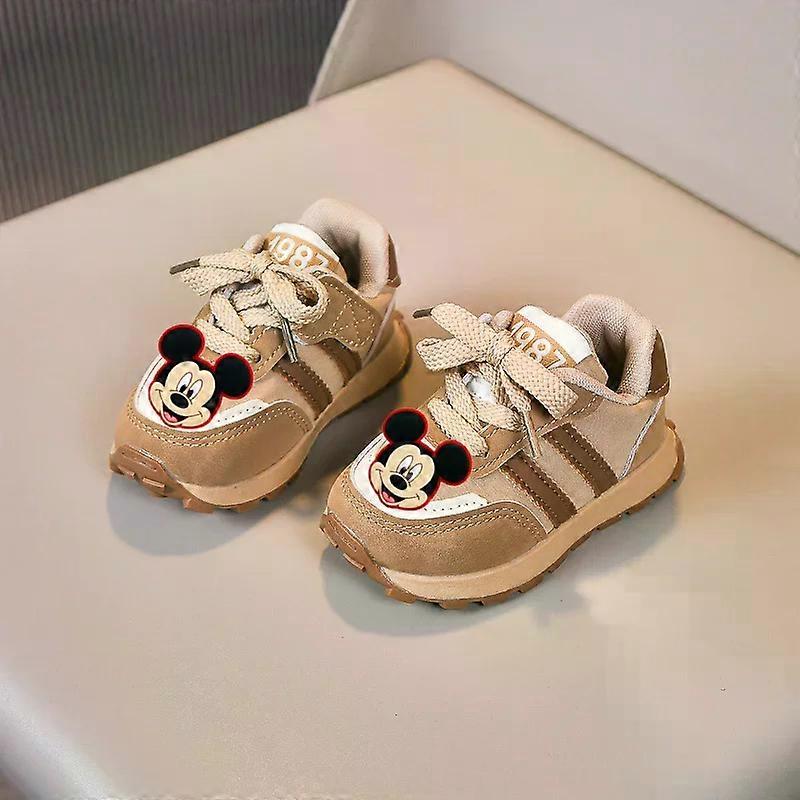 Disney Casual Shoes Spring Autumn boy Girl Non-slip Soft Sole Sneakers Mickey Mouse New Toddler Shoes Children Sports Shoes