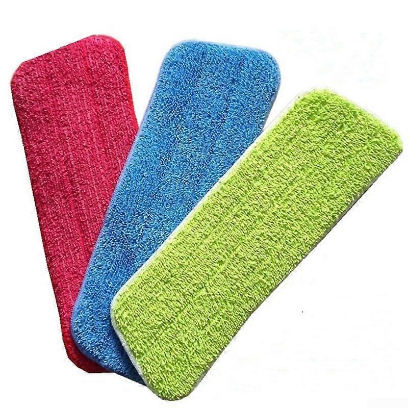 Blue Microfiber Mop Pads for Flat Mop Heads Effective Floor Cleaning and  Mop Head Fit