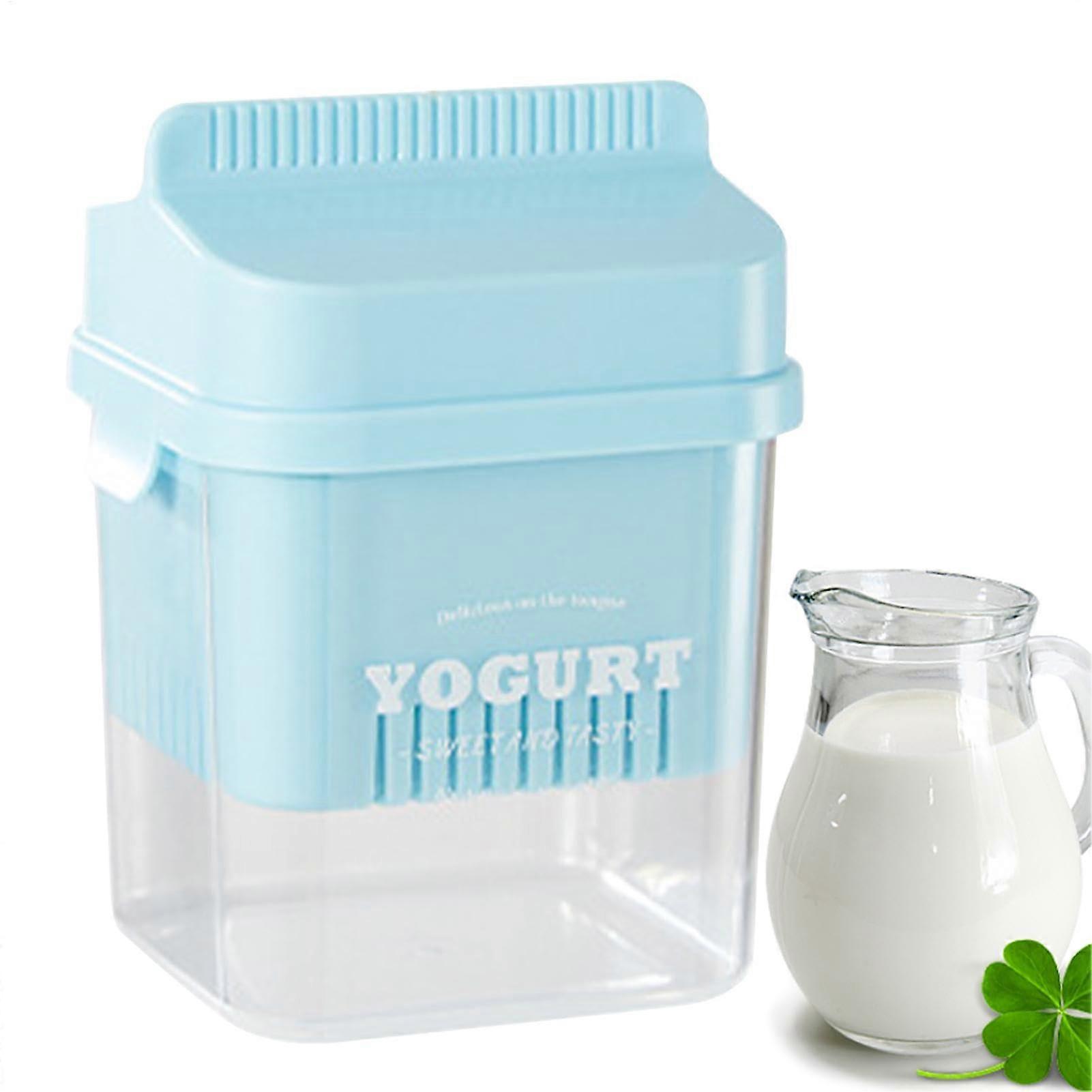 Large Capacity Yogurt Strainer with Lid, Fine Mesh Cheese Strainer Basket for Smooth Texture