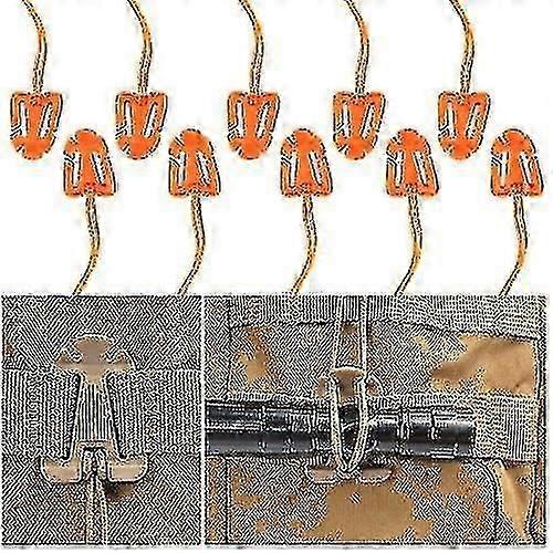 10 pièces Tactical Gear Strap Clip