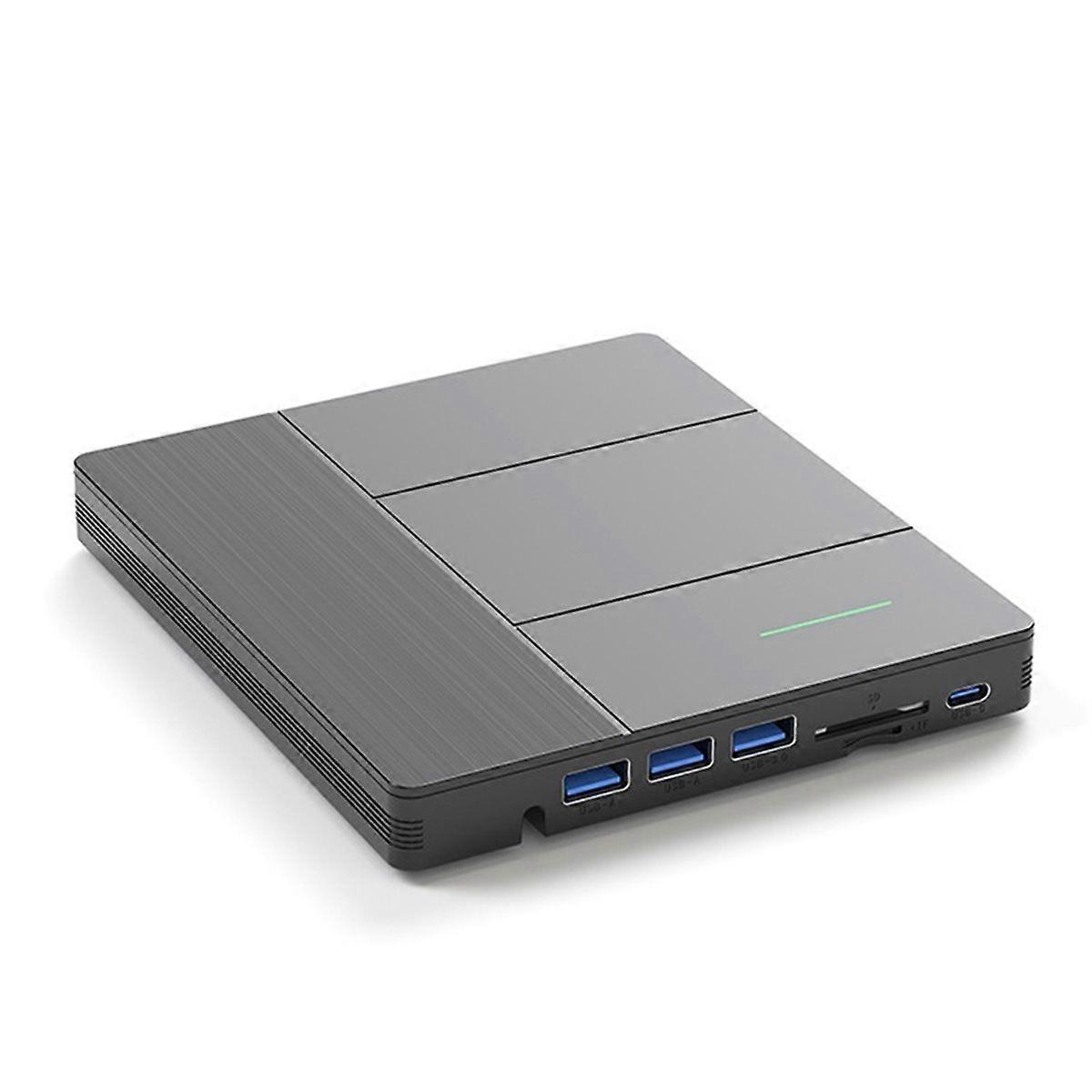 Multifunctional External Hard Drive with DVD/CD Playback Support, Portable Burner, USB 3.0 Interface, SD/TF Card Slot