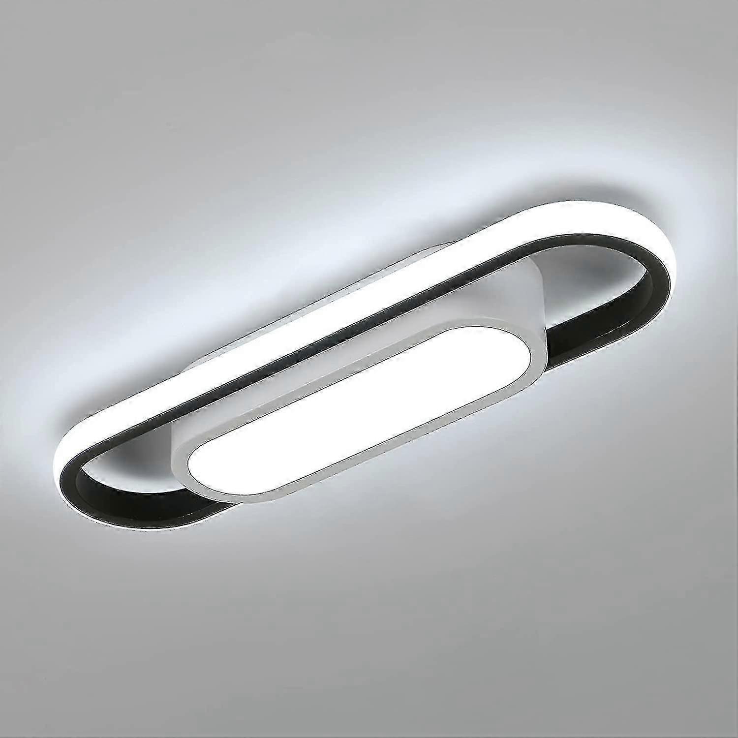 Modern Led Ceiling Light,24w 1800lm Rectangular,cool White Light 6000k Acrylic[energy Class E]