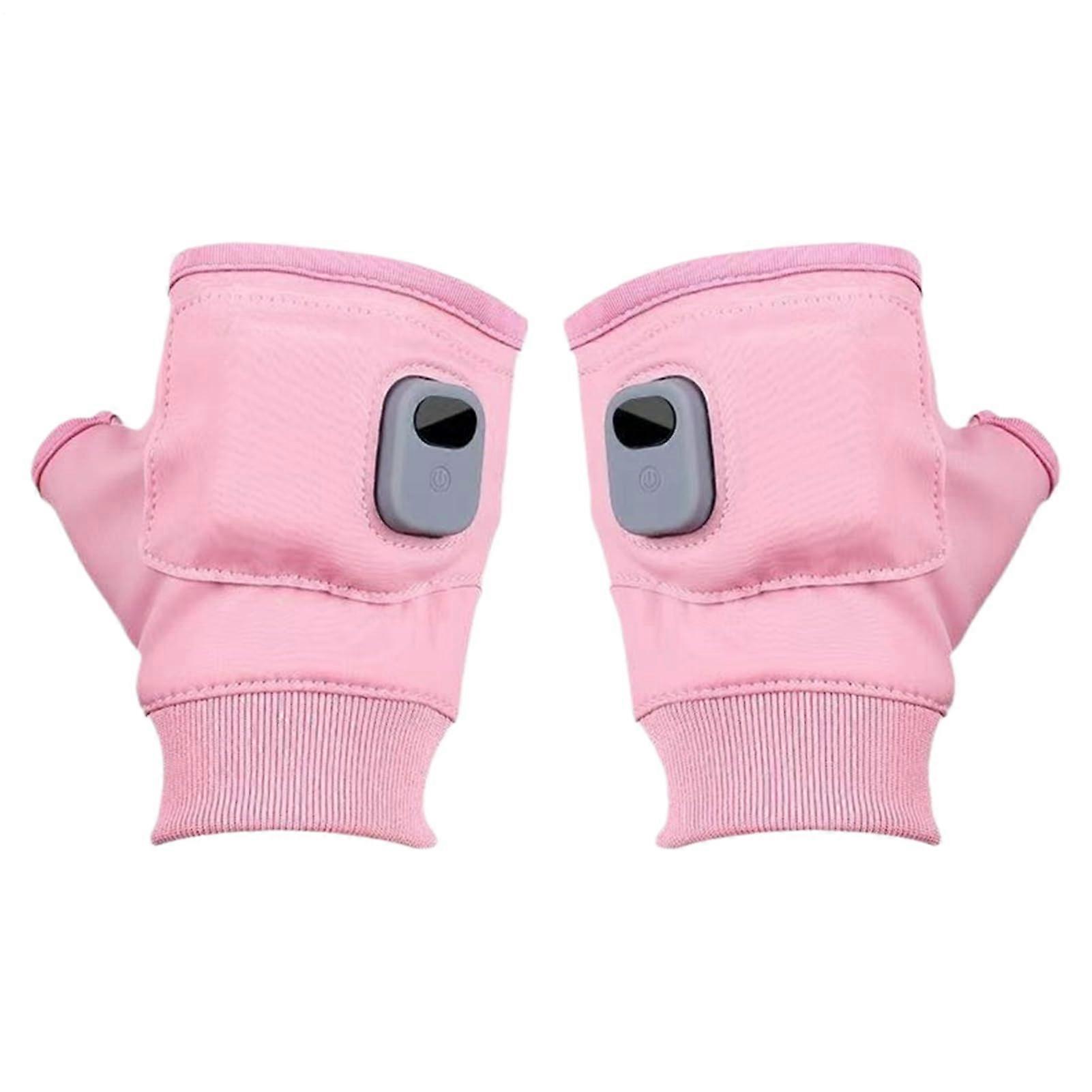 Heated Work Gloves with 3 Mode Adjustable Warmth, Rechargeable Fingerless Touchscreen Design for Winter Outdoor