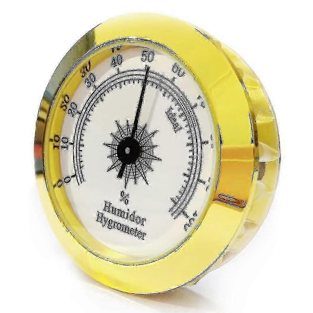 Wall Clock, Indoor Outdoor Hygrometer Wall-mounted With Brass Shell