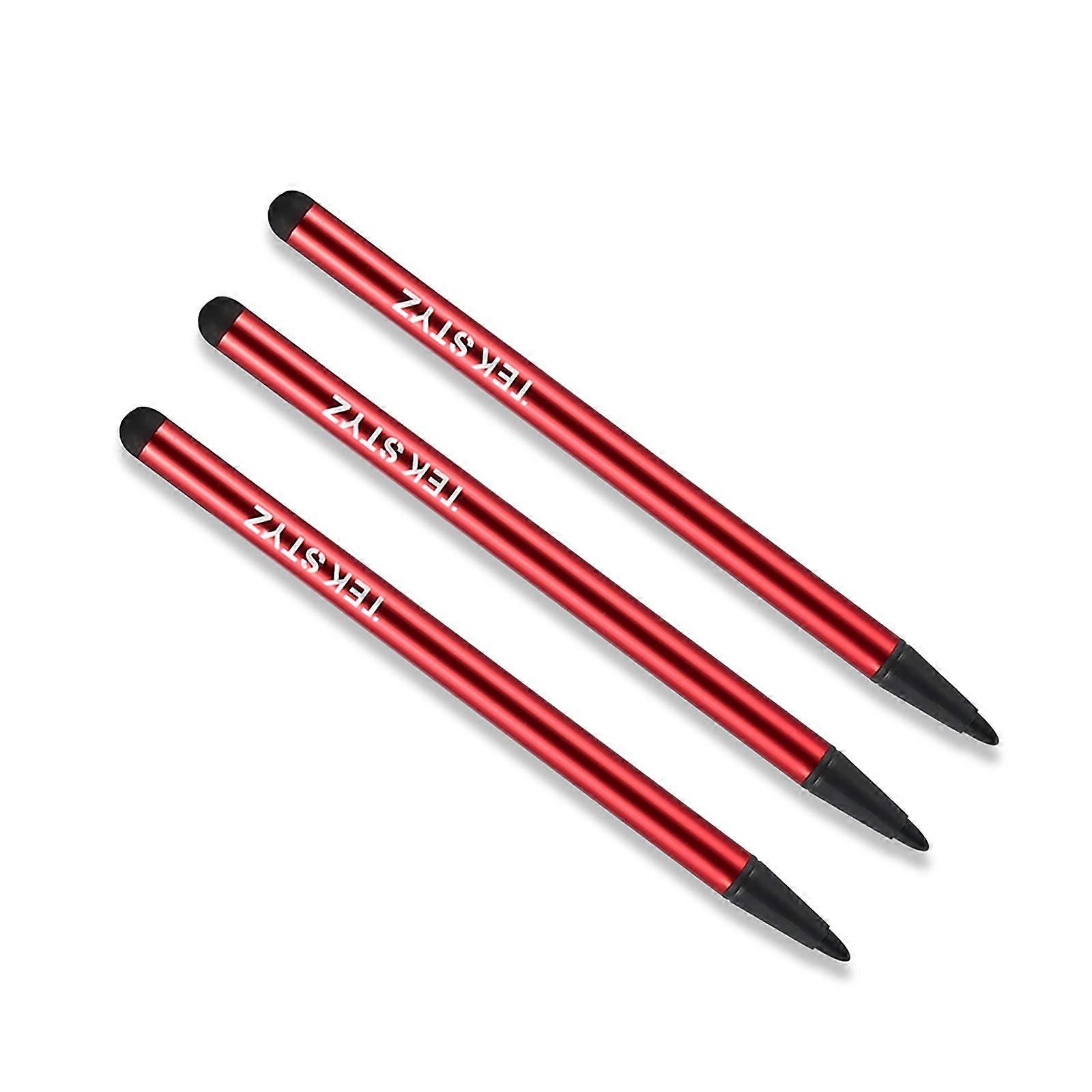 Stylus Pen for Touch Screens  Accuracy Sensitive Control for Lava Iris X1 Atom S 3 Pack Red