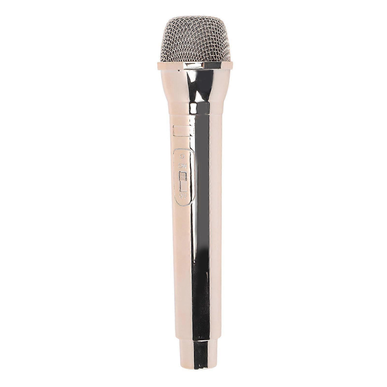 Microphone Prop for Kids with Interactive Switch and Realistic Design for Stage Performances and Parties