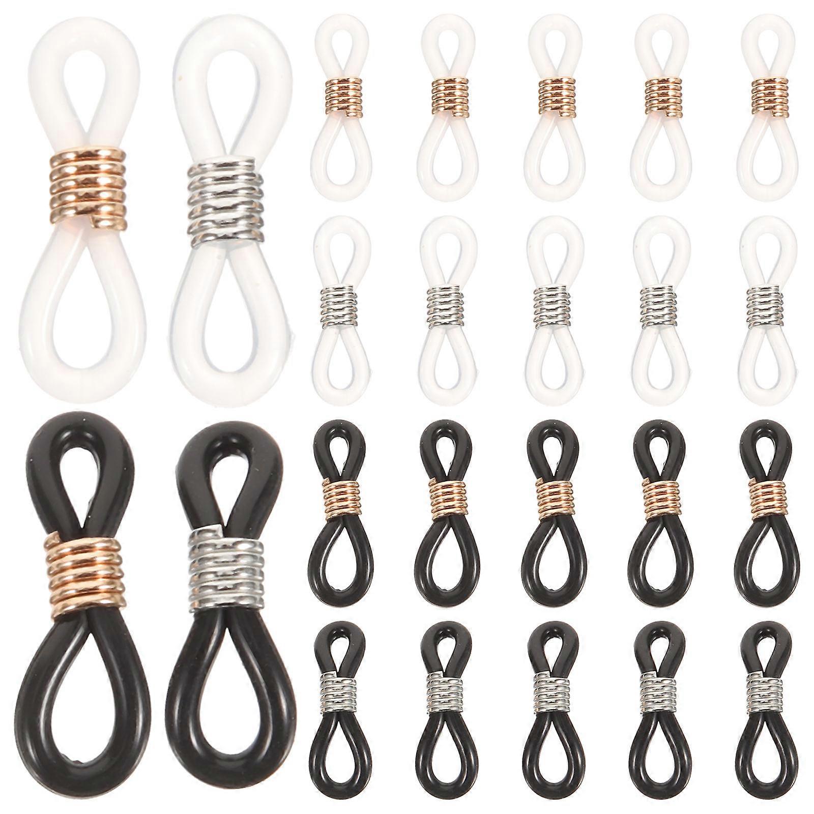 Eyeglasses Chain Silicone Buckle Accessory for Fixed Use 100Pcs Assorted Color