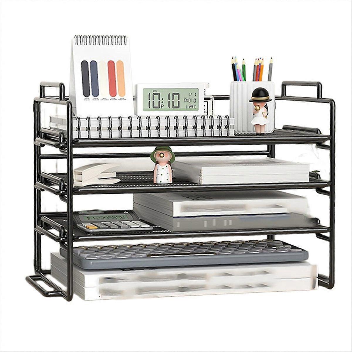 Thickened File Rack Metal File Frame Office Desktop Multi-Layer File