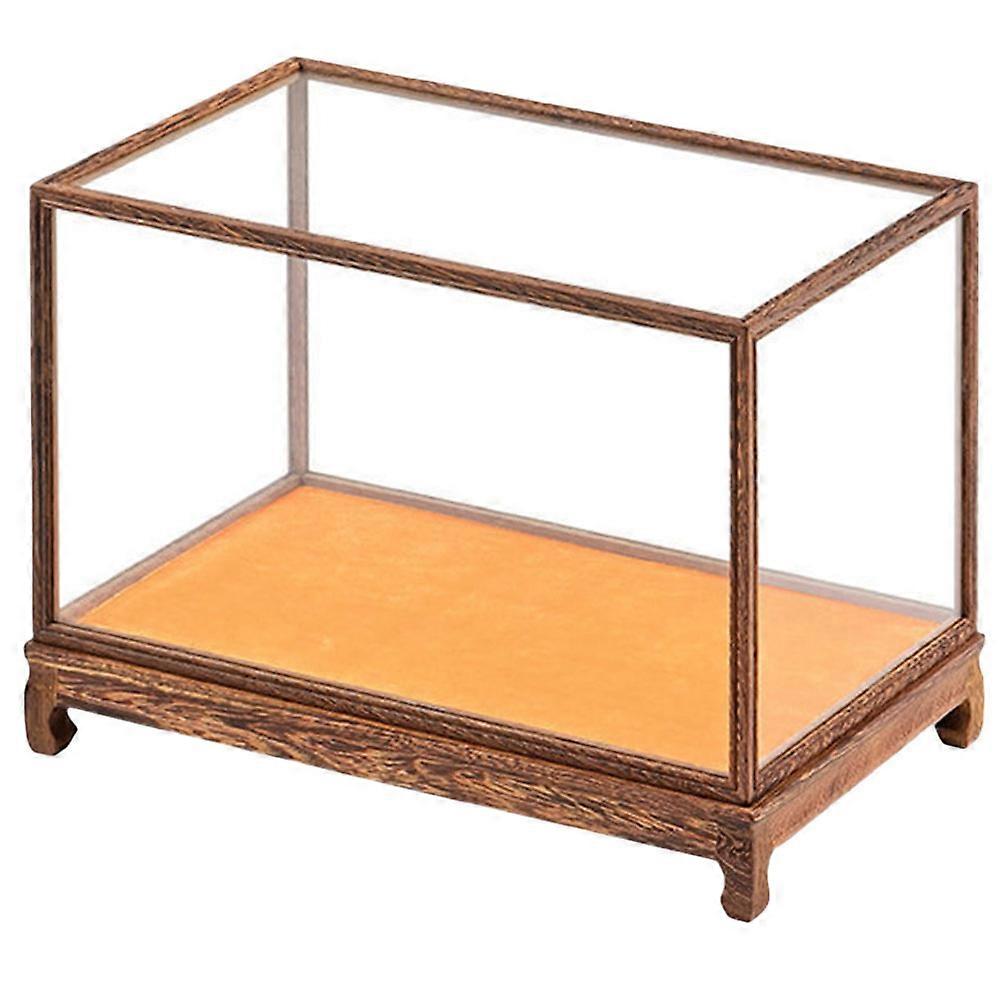 Household Craft Display Case Wooden Clear Box for Decoration Multi-Functional