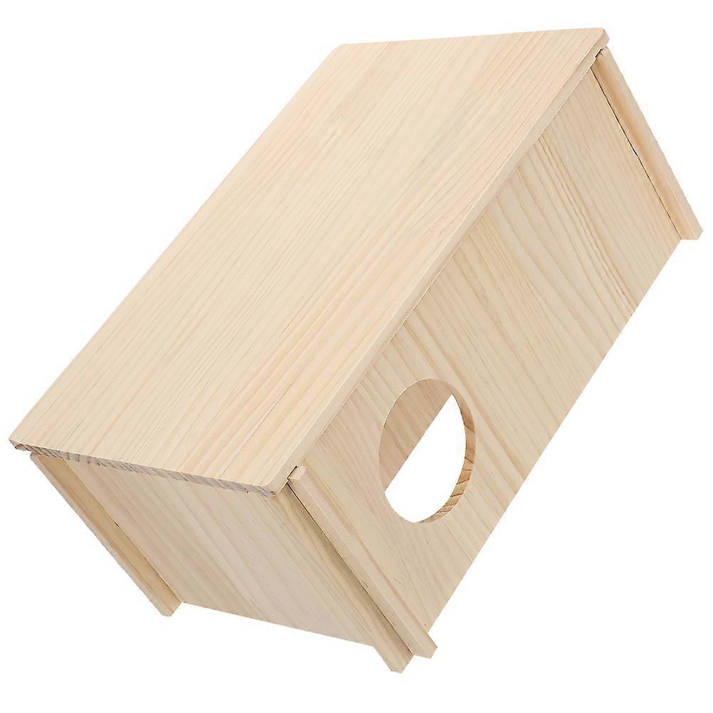 Hamster Hideout Wooden Rectangular House for Wear-Resistant Pet Accessory 5Pcs