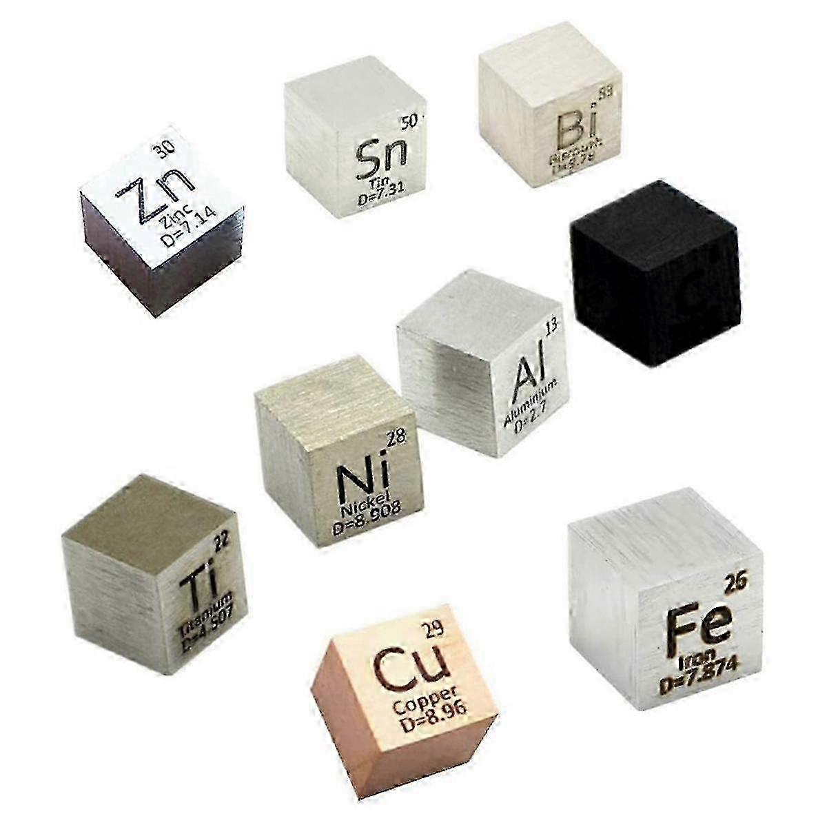 Copper Bismuth Titanium 10mm Element Squares for Science Enthusiasts