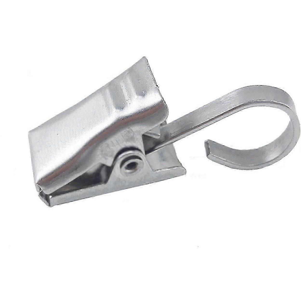 25 Pack Small Curtain Clips Hooks Flat String Lights Hanger Wire Holder Silver