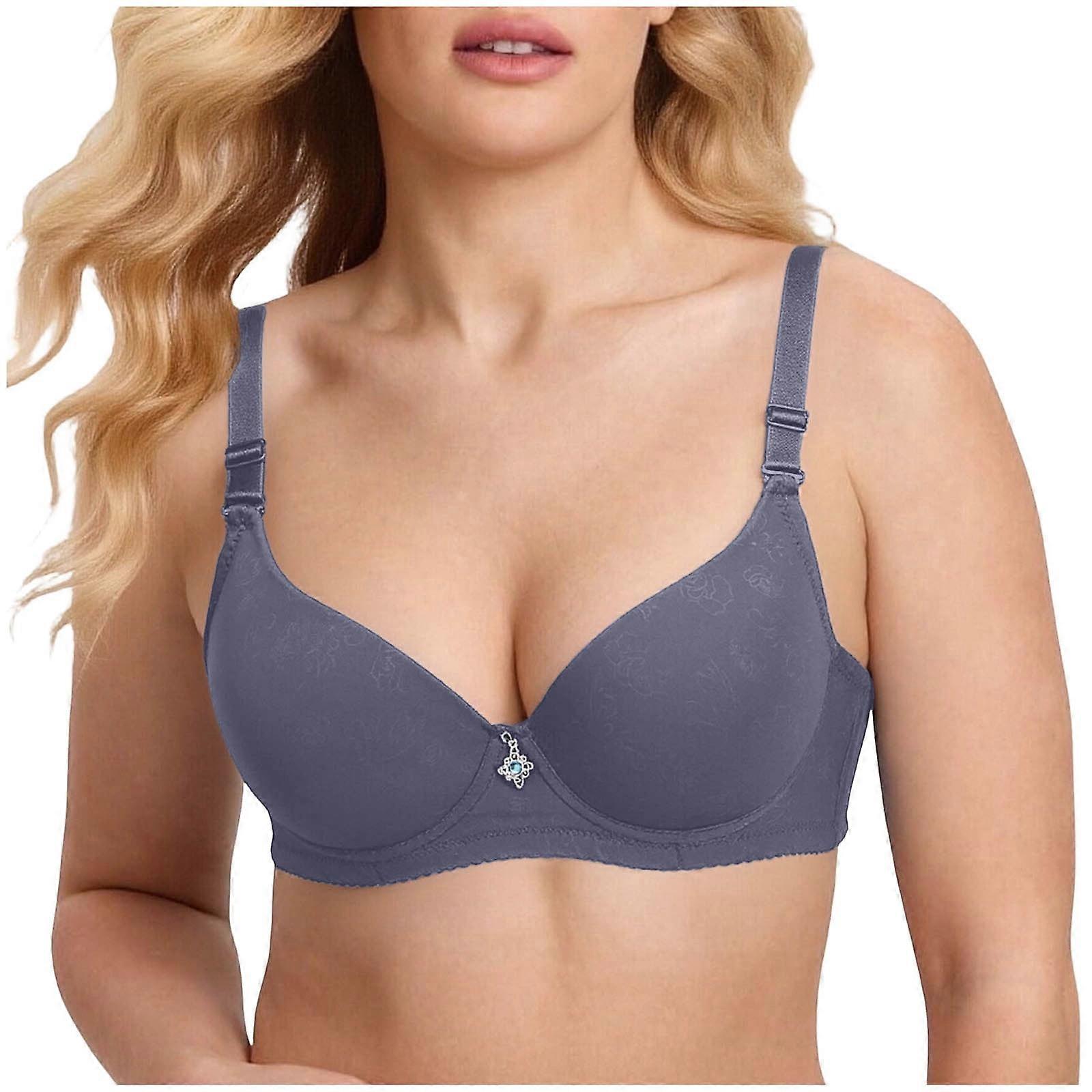 Women's Push Up Bra Underwire Basic Everyday Classic Soft Padded Smooth Bras