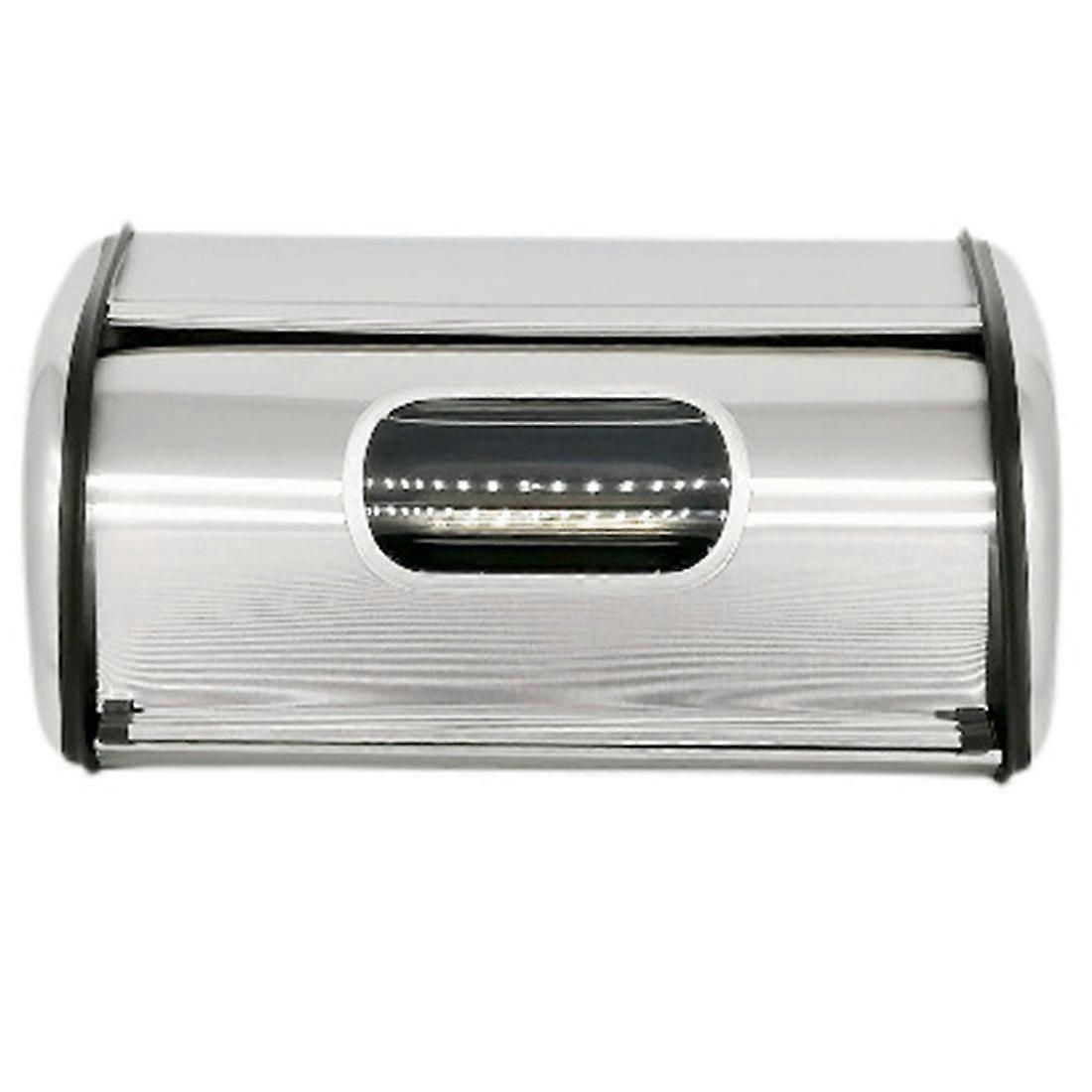 Bread Bin Bread Box Bread Holder Storage Container with Small Window for Kitchen Countertop Iron Bread Bin Bread Storage